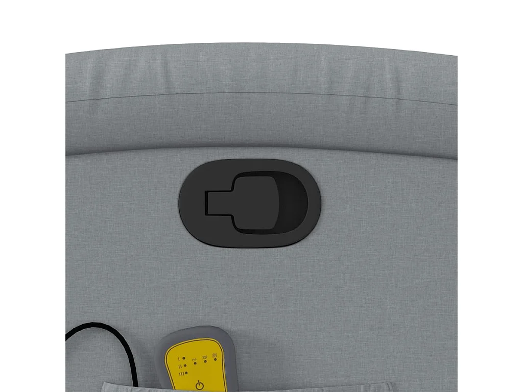 Fauteuil massant inclinable Gris clair Tissu
