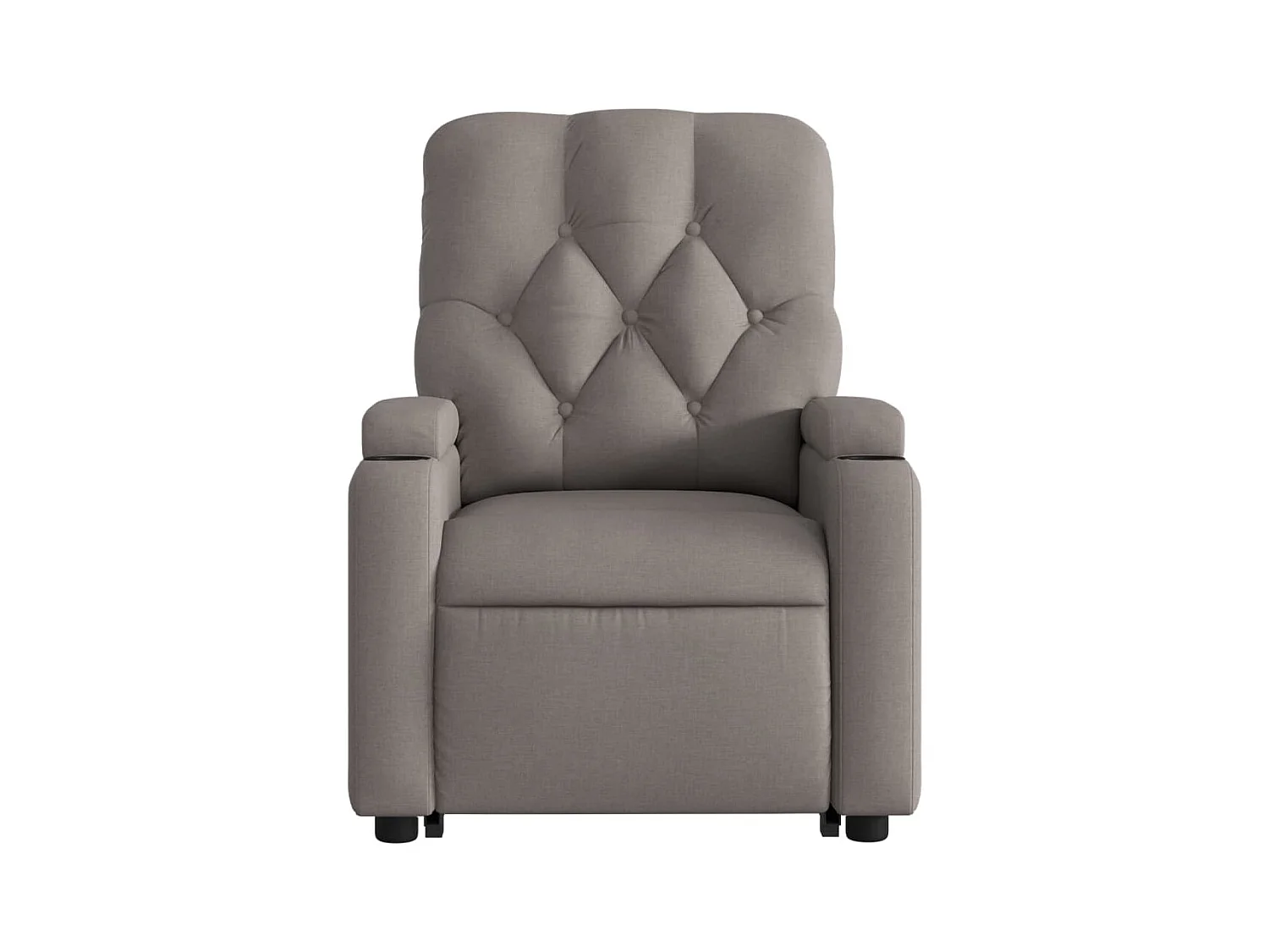 Fauteuil inclinable massant électrique Taupe Tissu