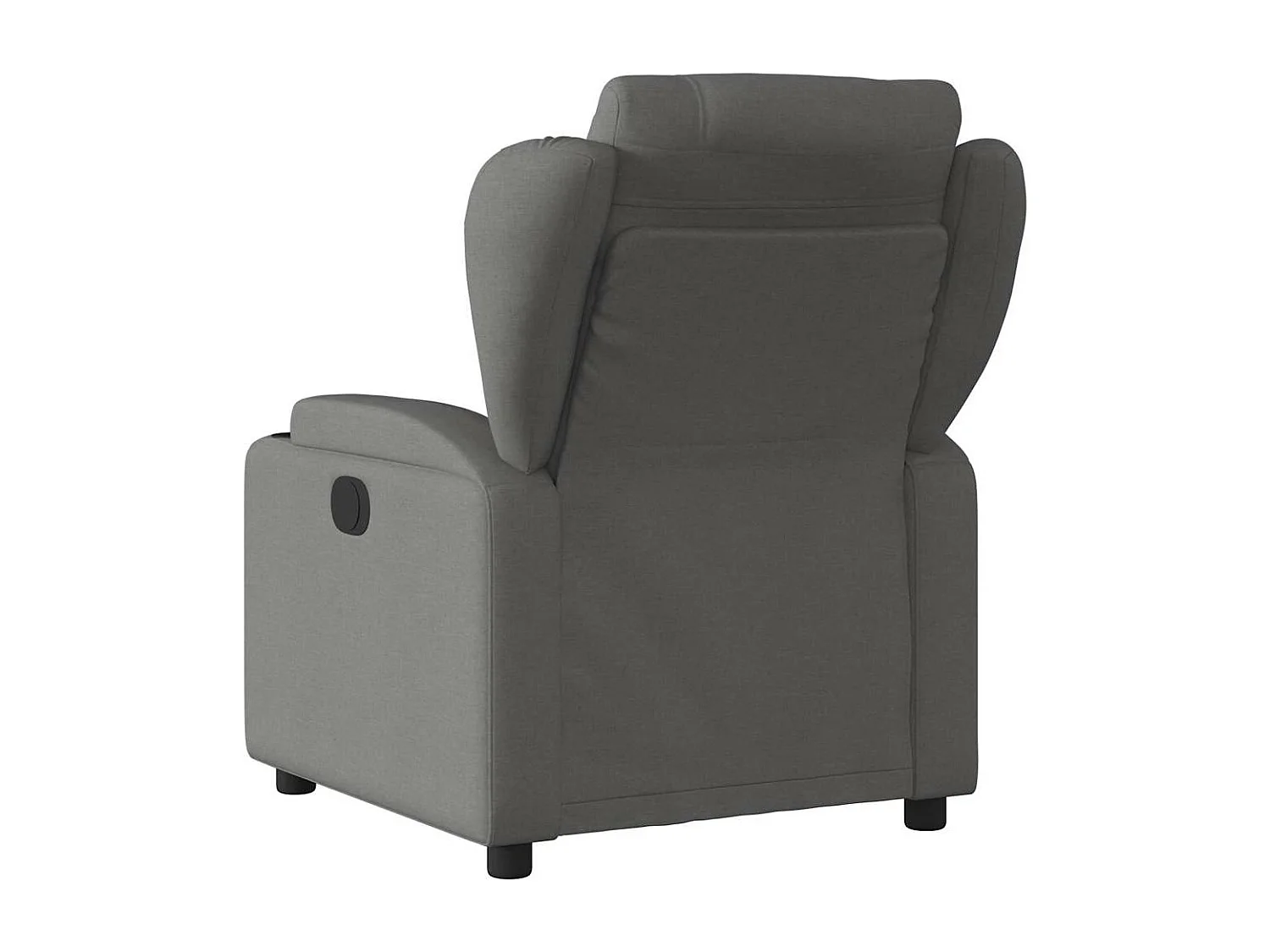 Sillón reclinable de masaje eléctrico tela gris oscuro