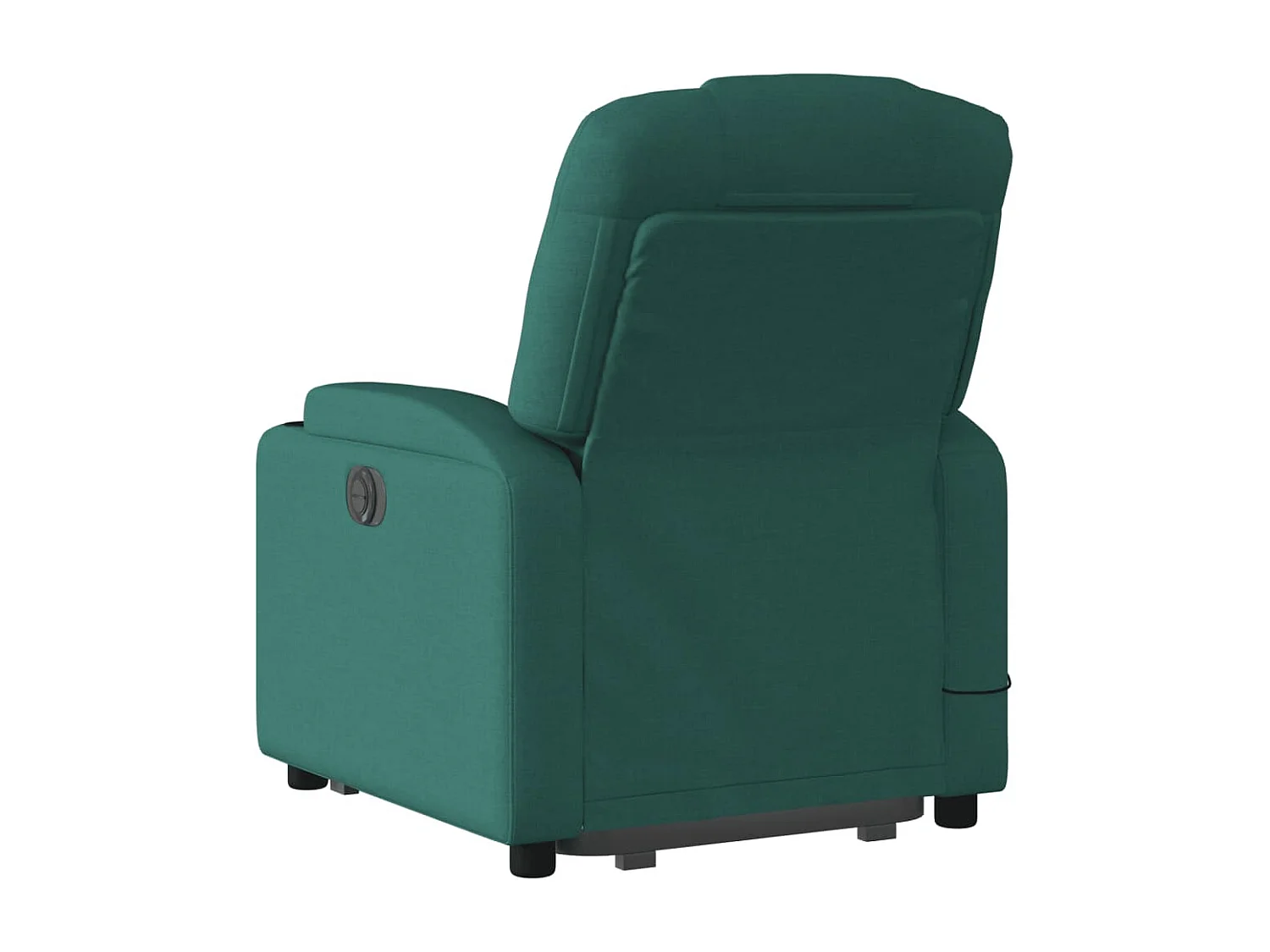 Sillón masaje eléctrico reclinable elevable tela verde oscuro