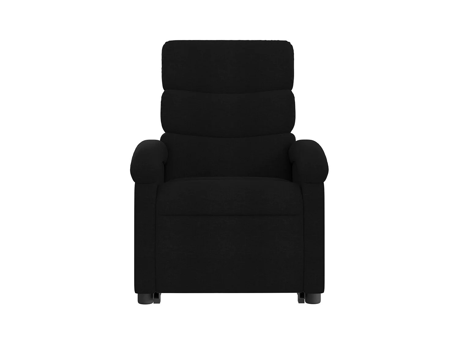 Sillón de masaje eléctrico reclinable elevable tela negro
