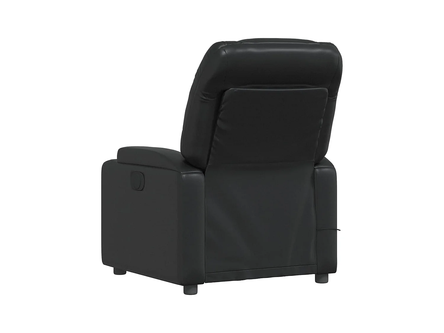 Fauteuil massant inclinable Noir Similicuir