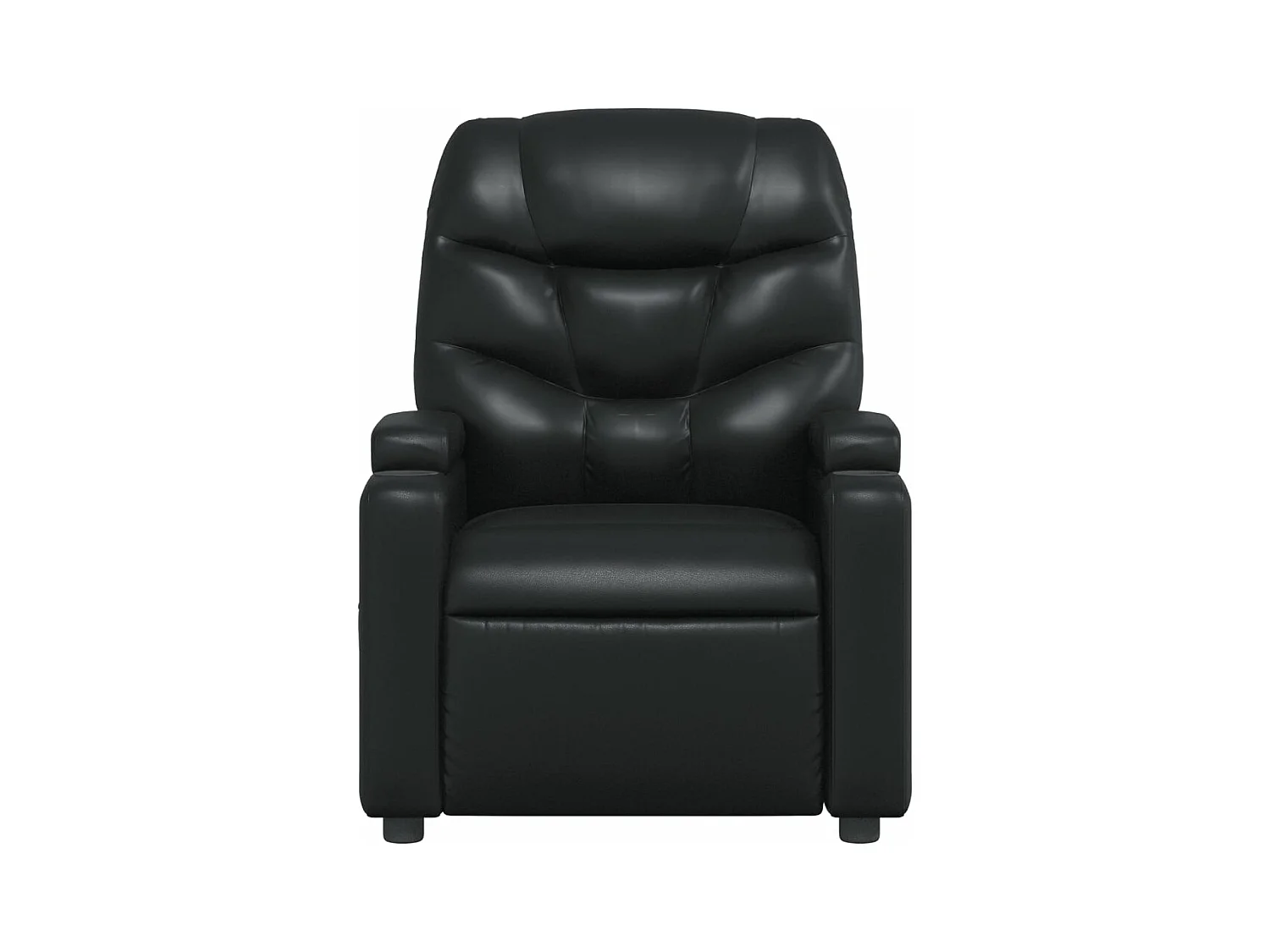 Fauteuil massant inclinable Noir Similicuir