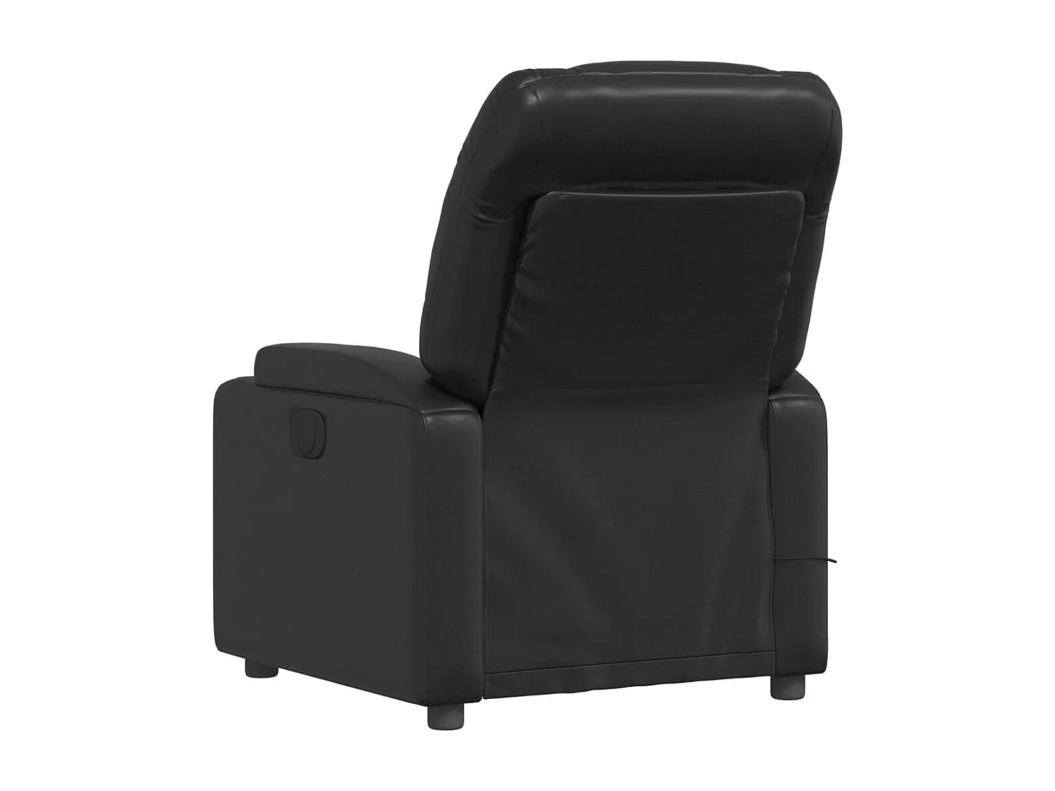 Fauteuil massant inclinable Noir Similicuir