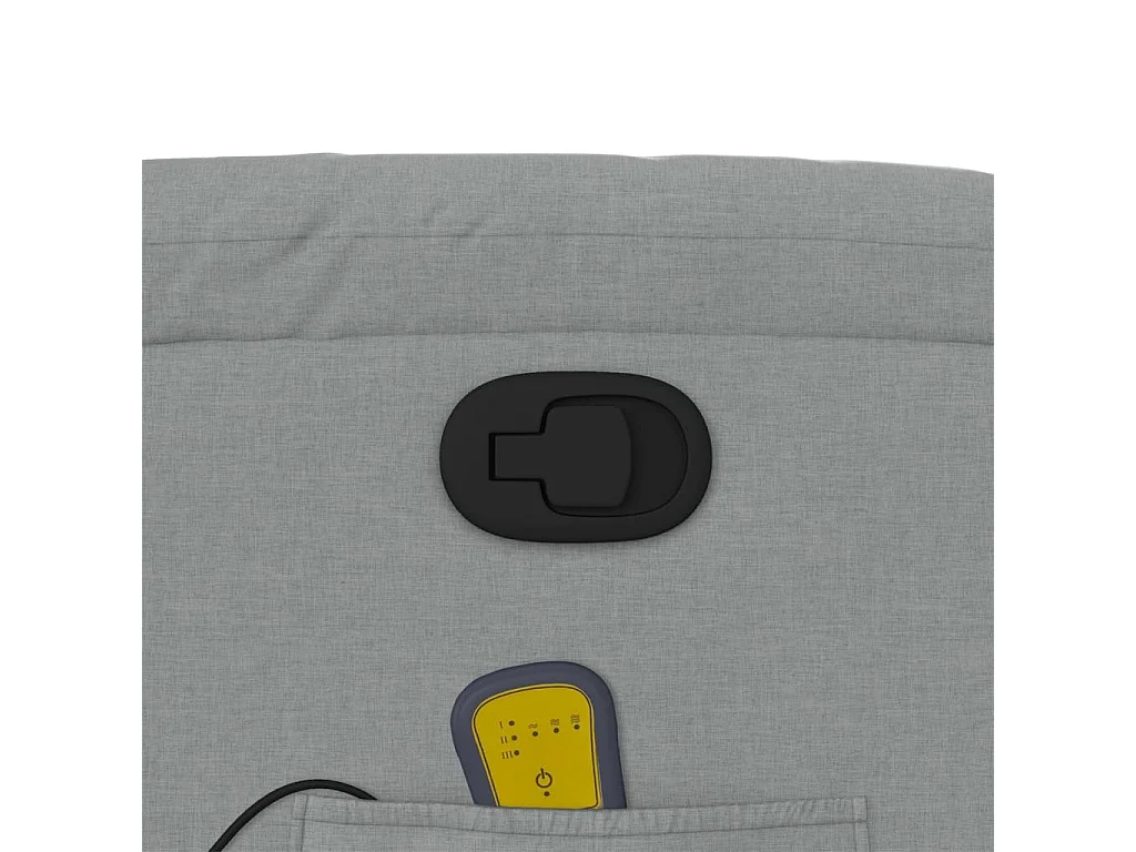 Fauteuil massant inclinable Gris clair Tissu