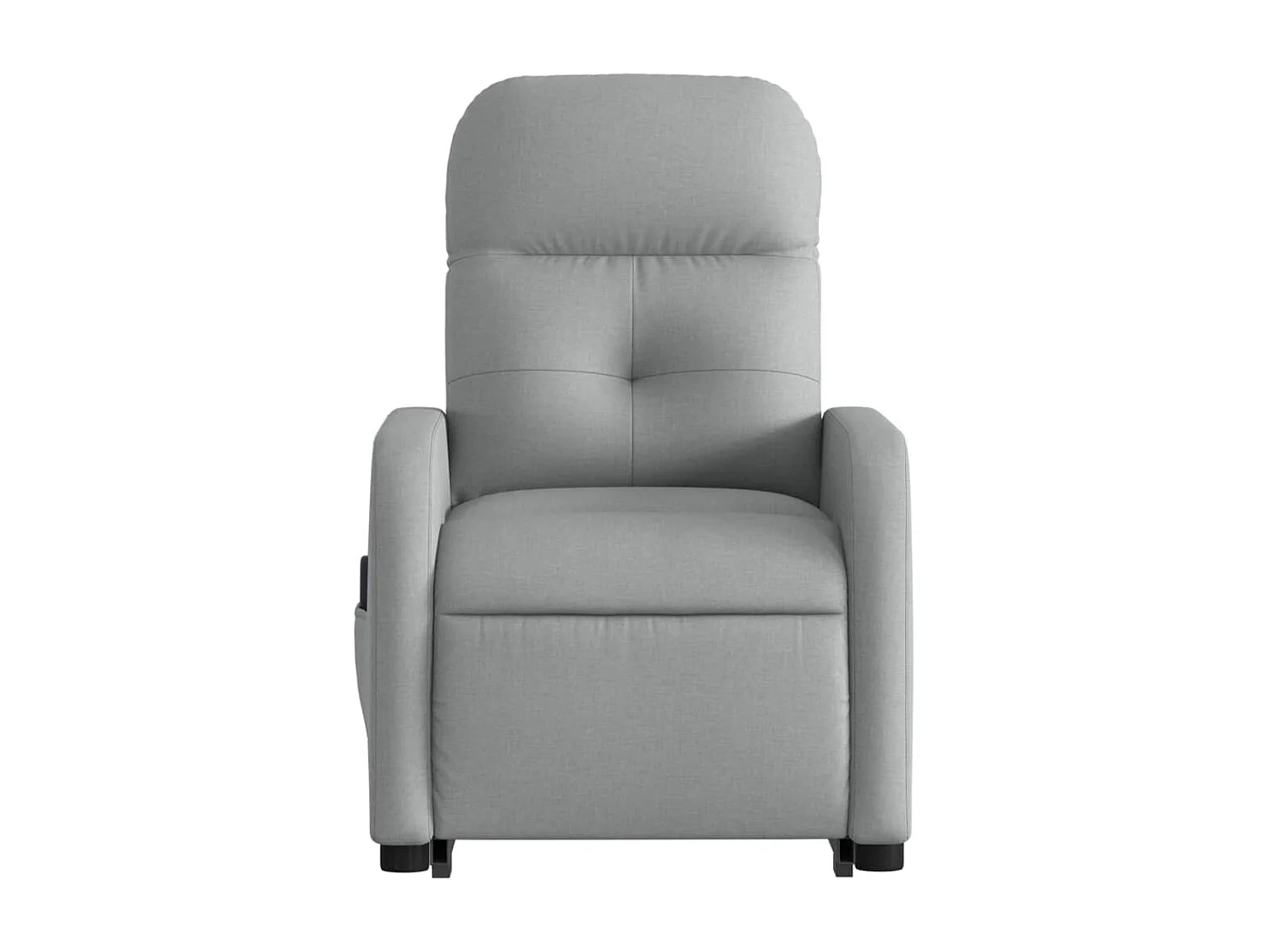 Fauteuil massant inclinable Gris clair Tissu