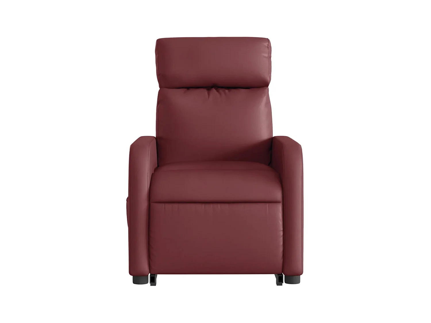Fauteuil inclinable massant électrique rouge bordeaux