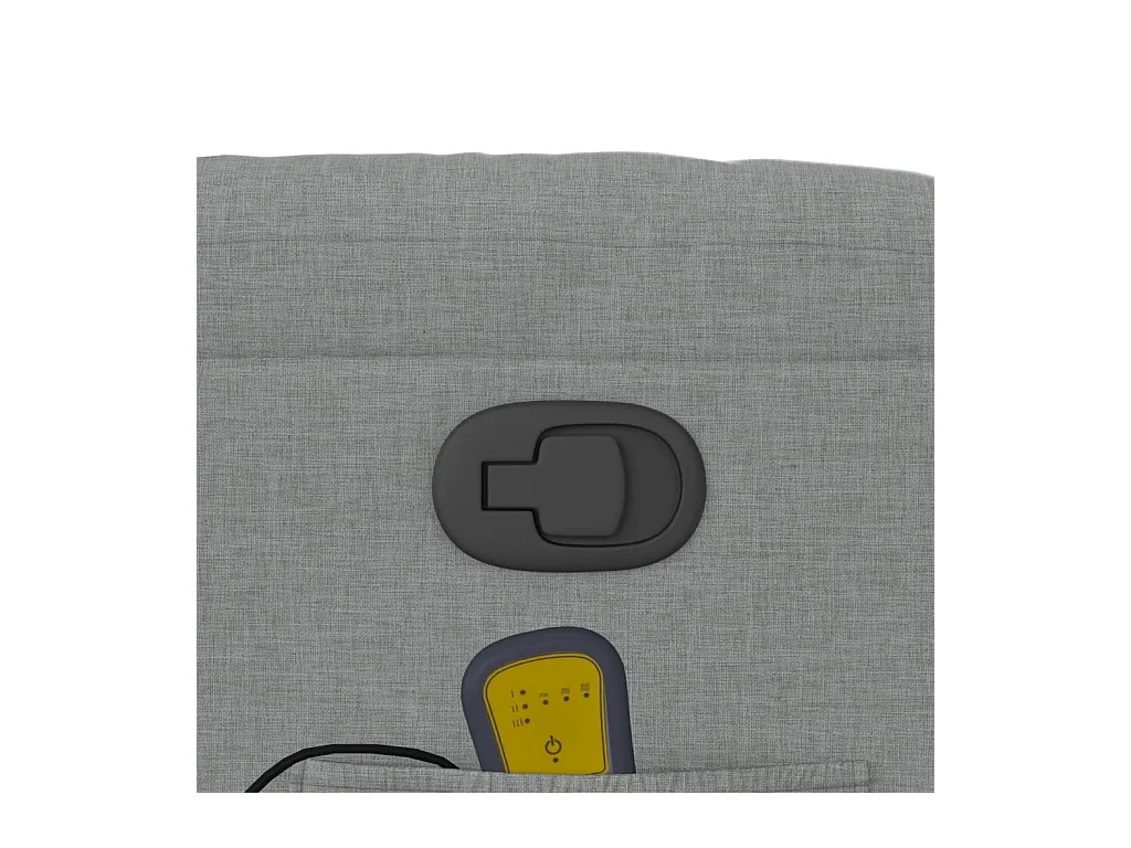 Fauteuil massant inclinable Gris clair Tissu