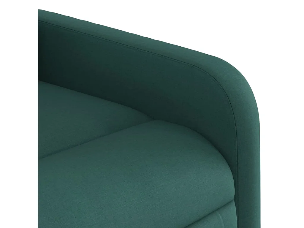 Fauteuil massant inclinable Vert foncé Tissu
