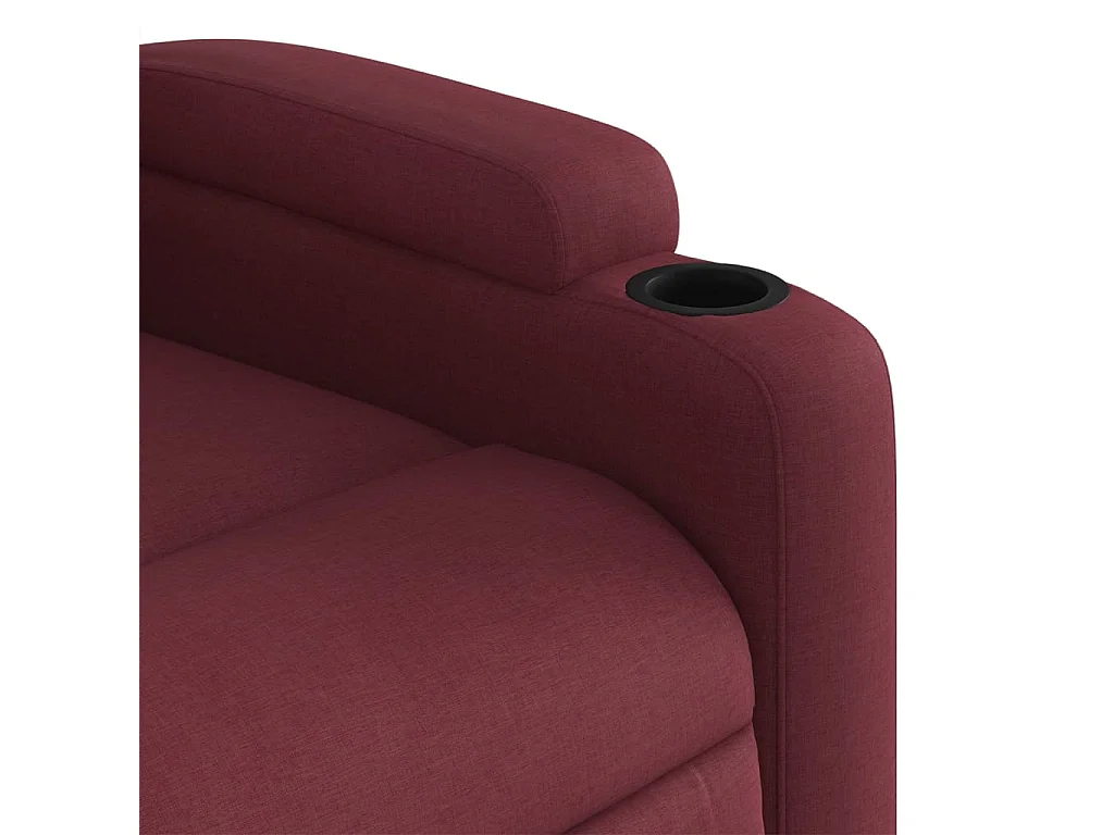 Fauteuil massant inclinable Rouge bordeaux Tissu