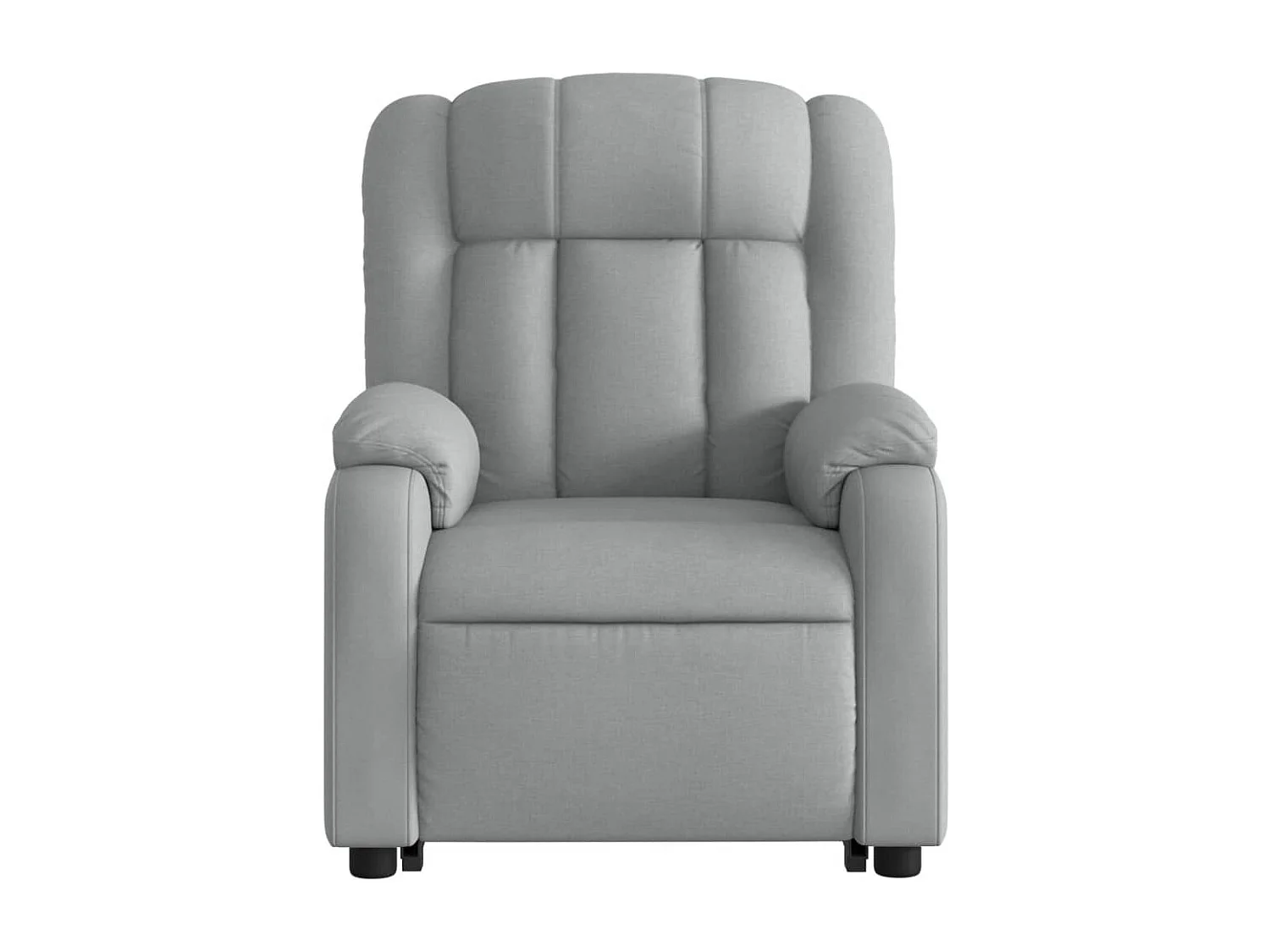 Fauteuil inclinable massant électrique Gris clair Tissu