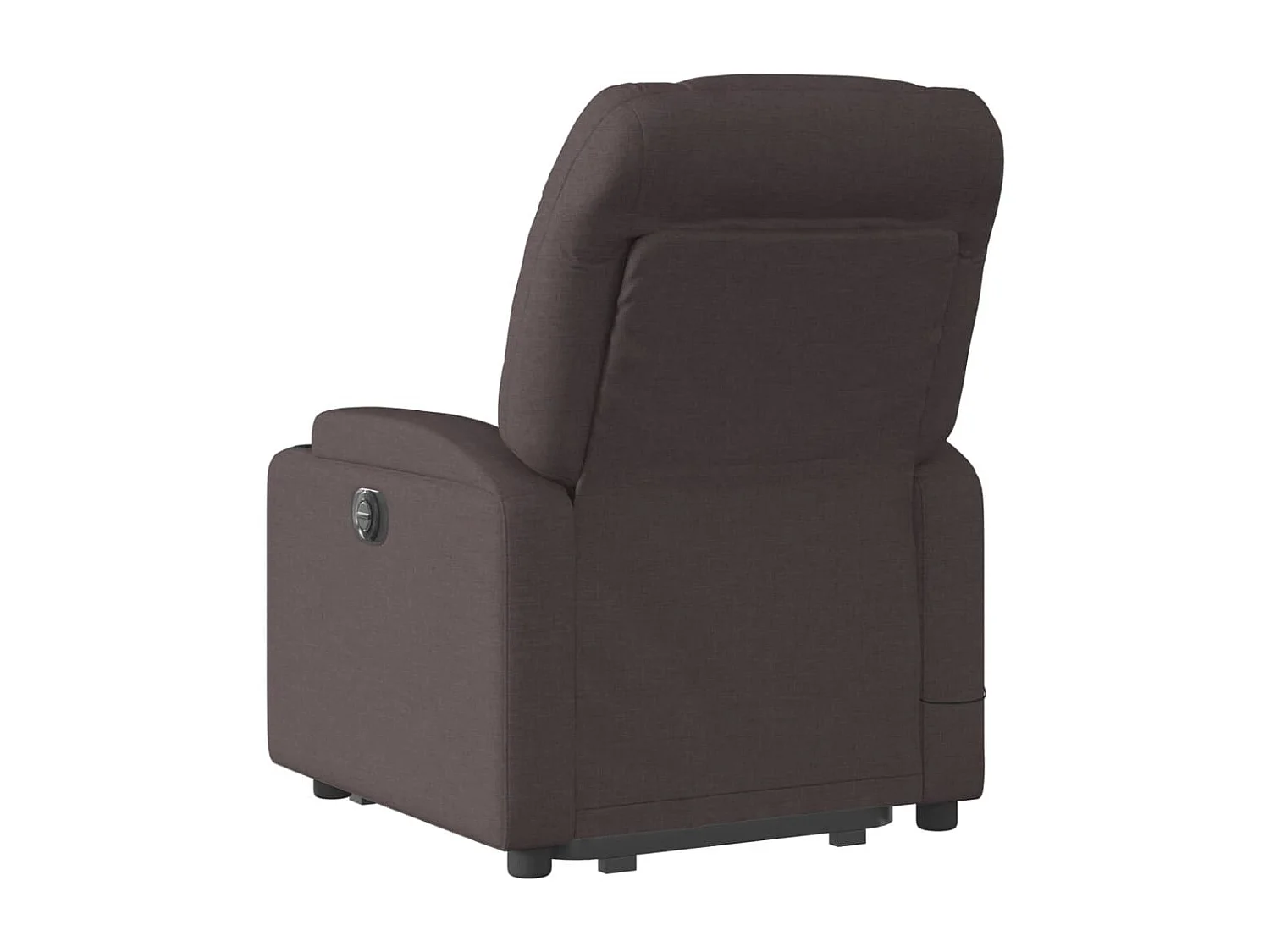 Fauteuil inclinable massant Marron foncé Tissu