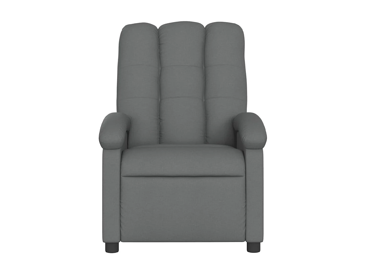 Fauteuil inclinable massant électrique gris foncé tissu