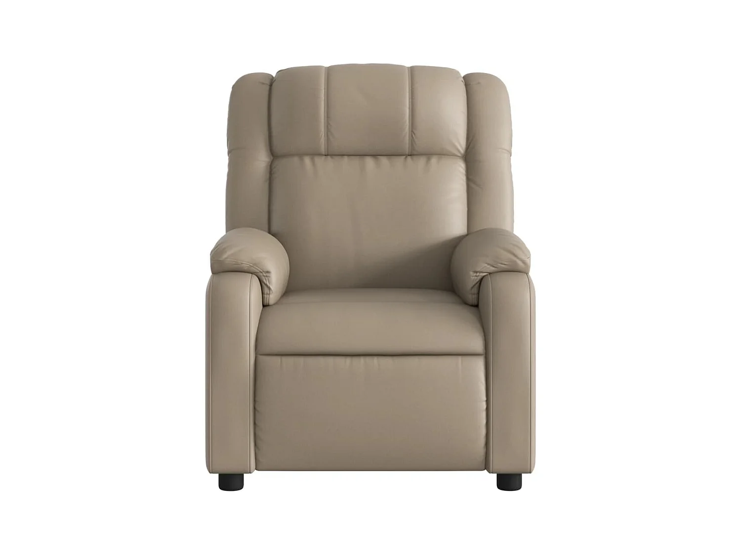 Fauteuil massant inclinable électrique cappuccino similicuir