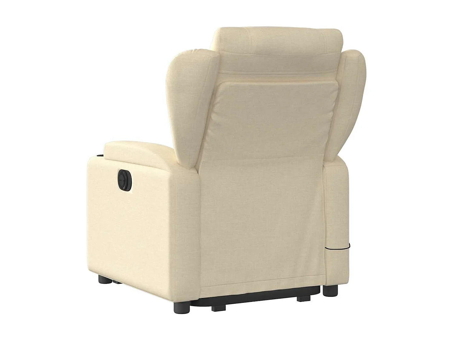 Fauteuil inclinable massant Crème Tissu