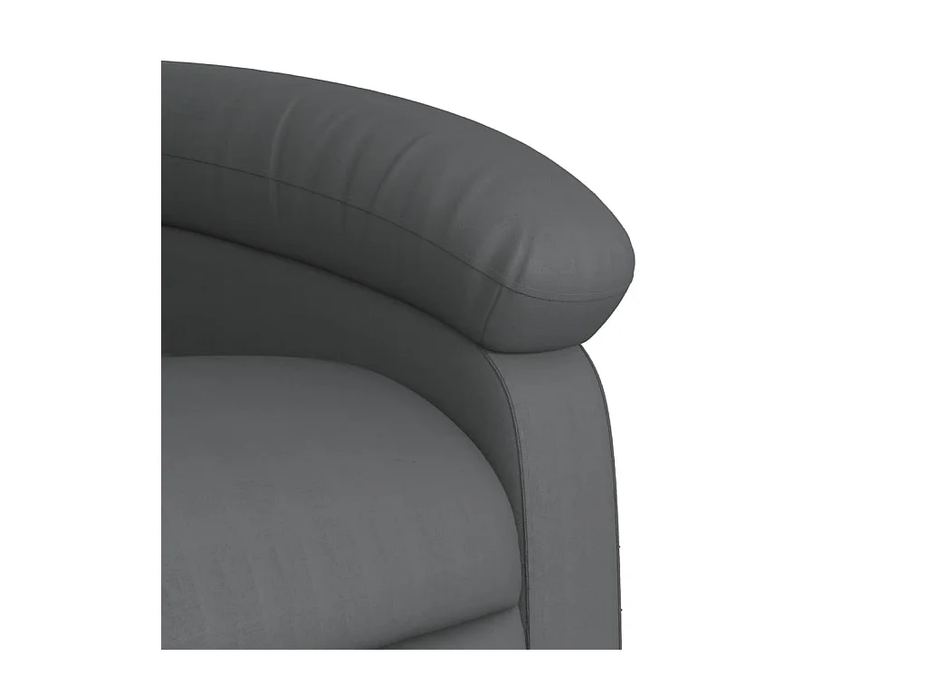 Fauteuil massant inclinable Gris Similicuir