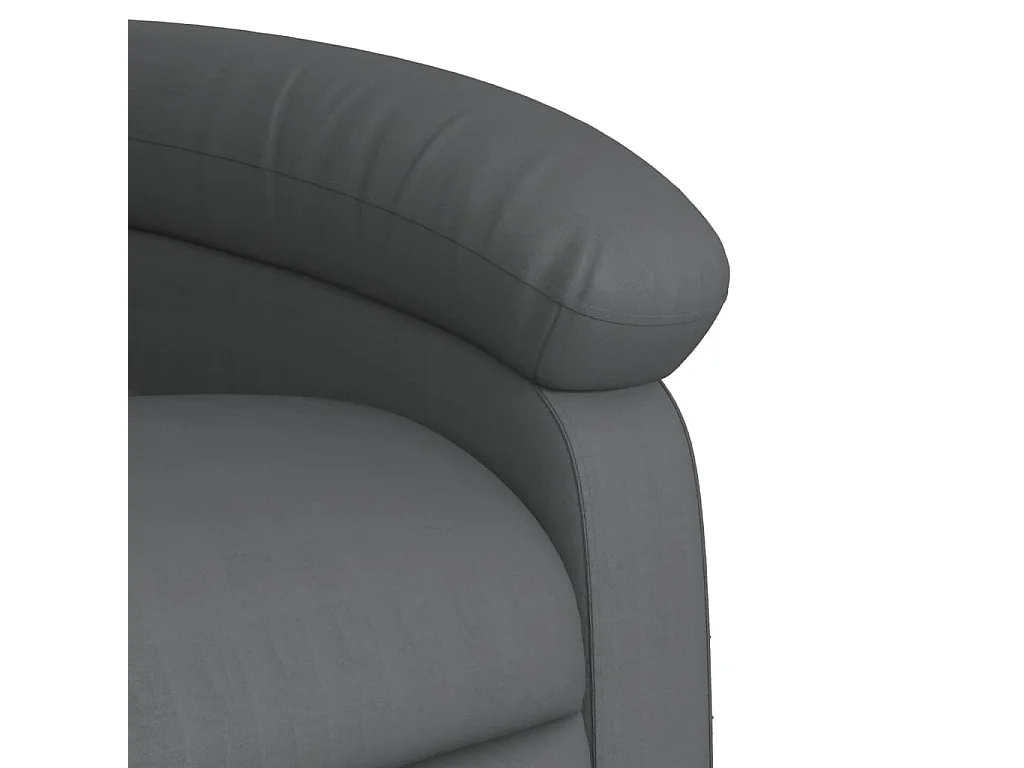 Fauteuil massant inclinable Gris Similicuir