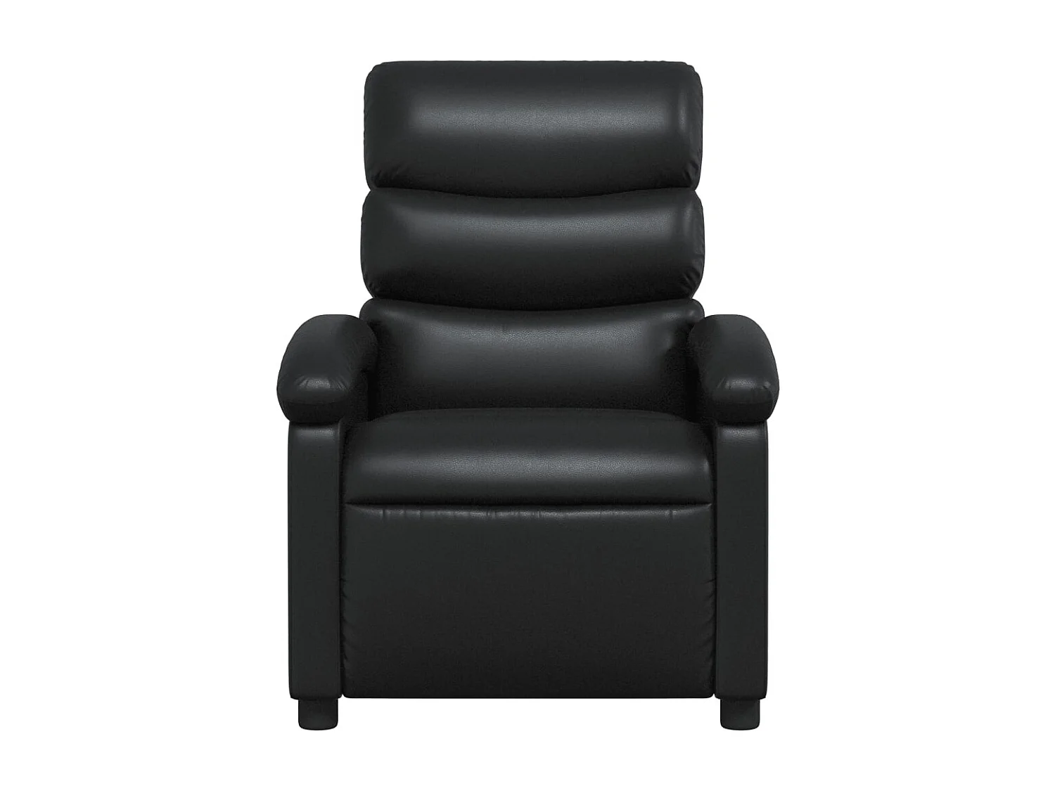 Fauteuil massant inclinable Noir Similicuir