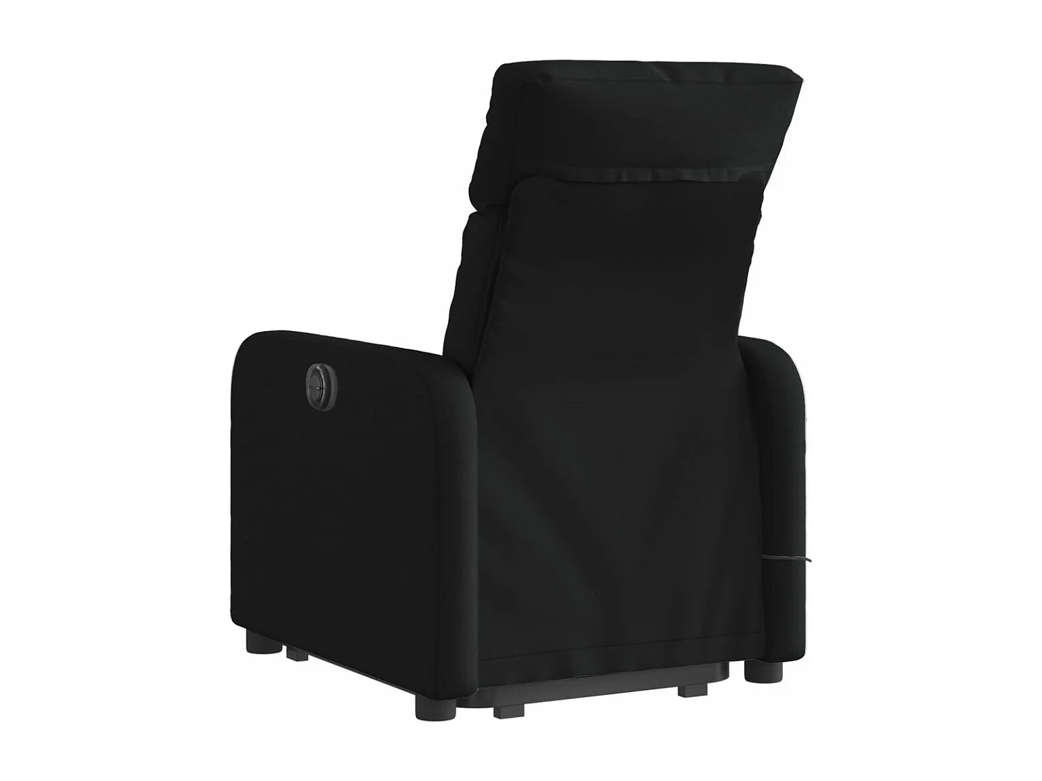 Fauteuil massant inclinable Noir Tissu
