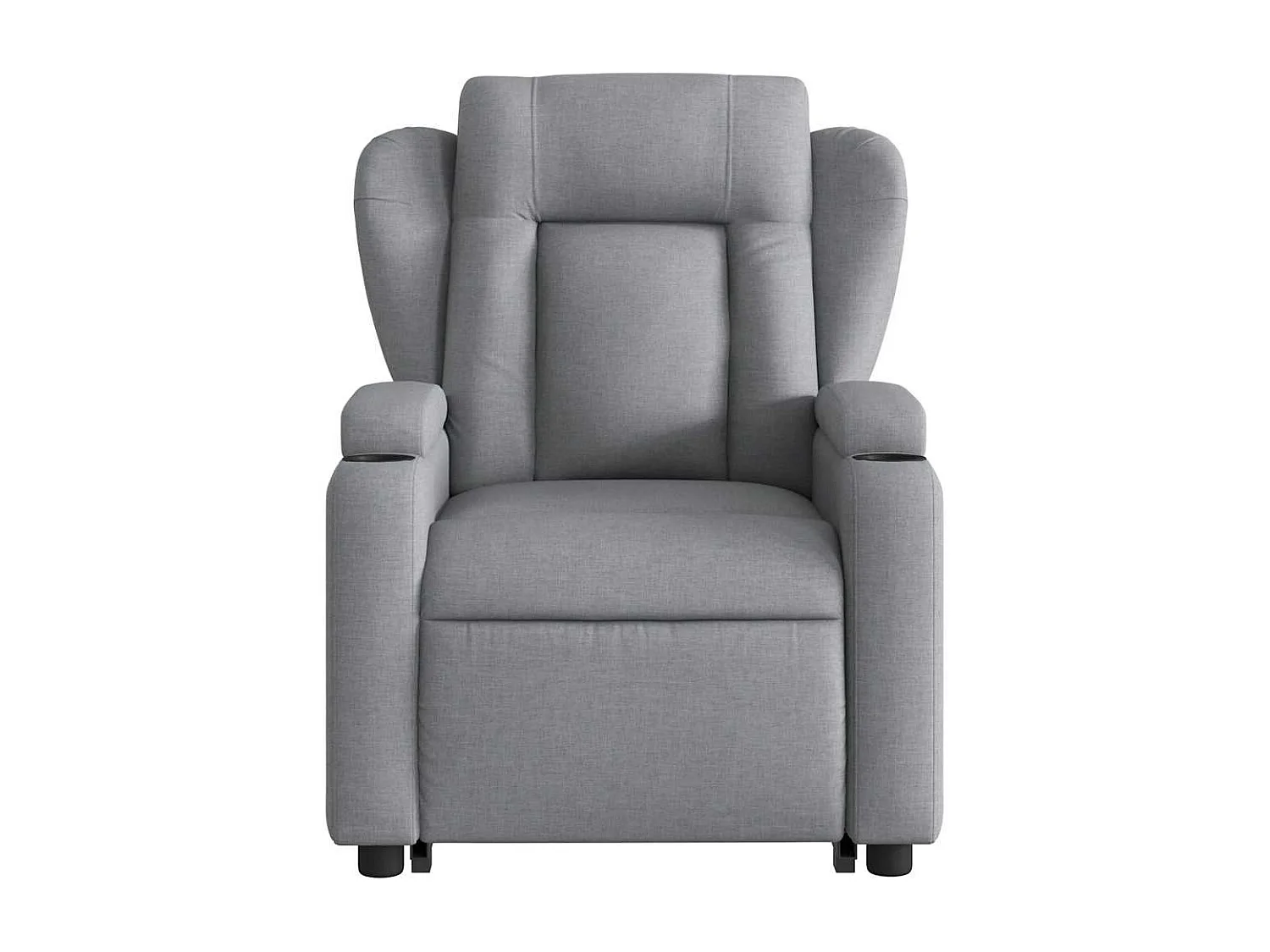 Fauteuil inclinable massant électrique Gris clair Tissu