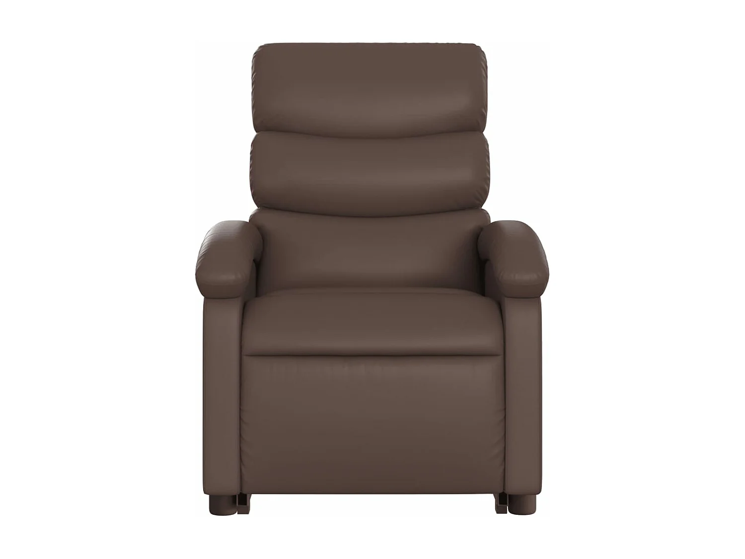 Fauteuil inclinable massant Marron Similicuir