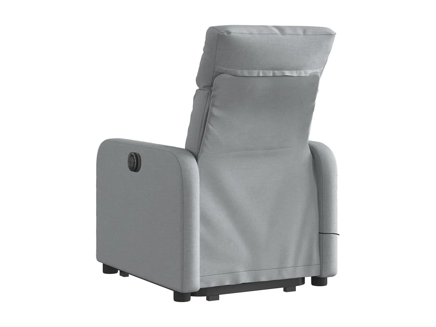 Fauteuil massant inclinable Gris clair Tissu