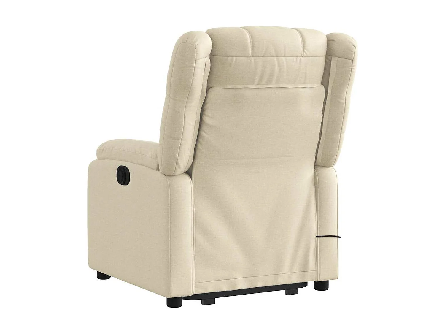 Fauteuil inclinable massant électrique Crème Tissu