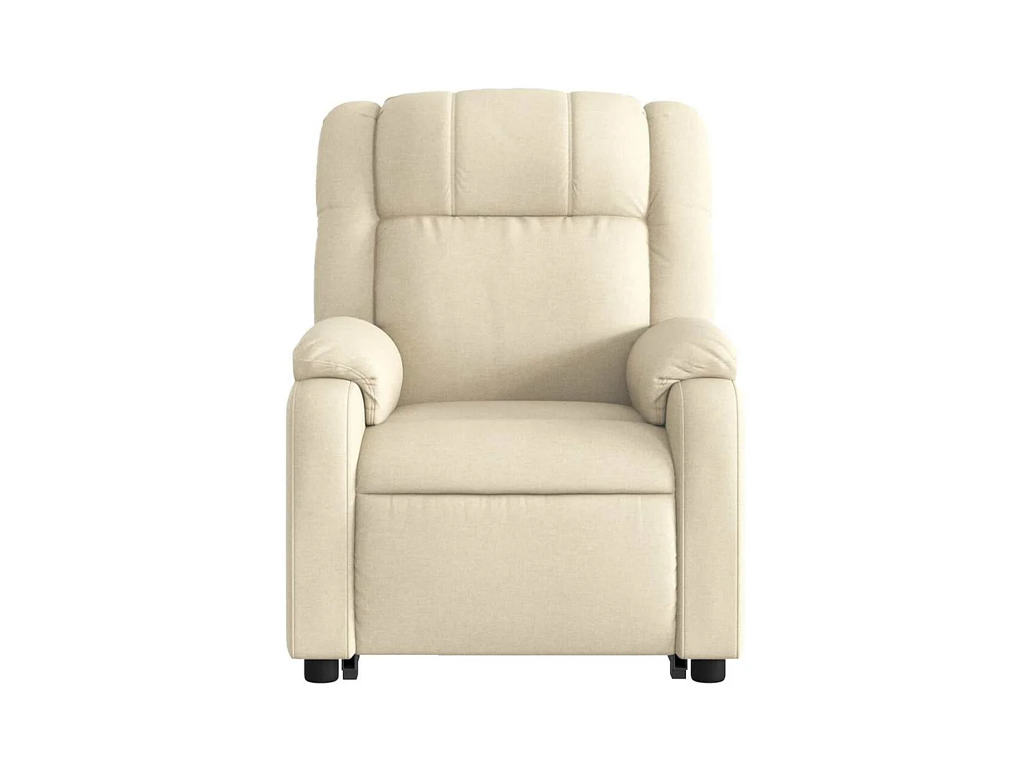 Fauteuil inclinable massant électrique Crème Tissu