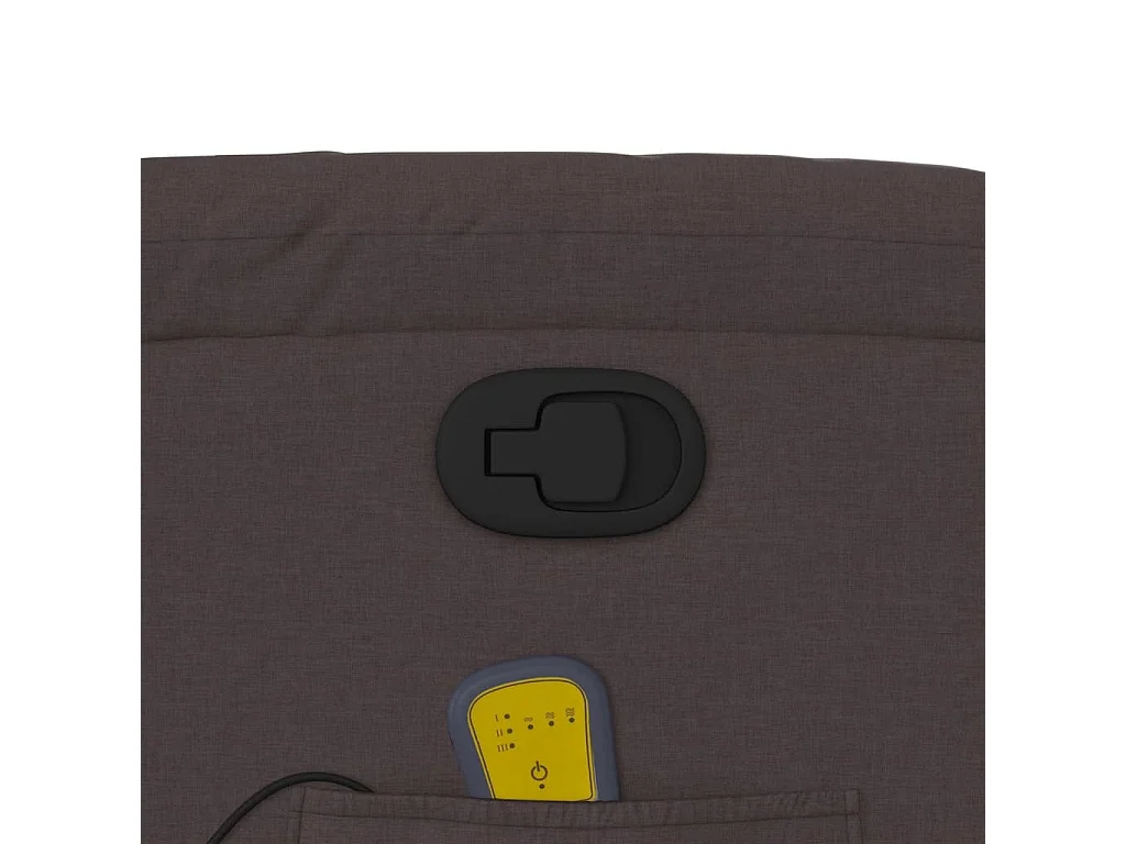 Massagestoel verstelbaar stof donkerbruin