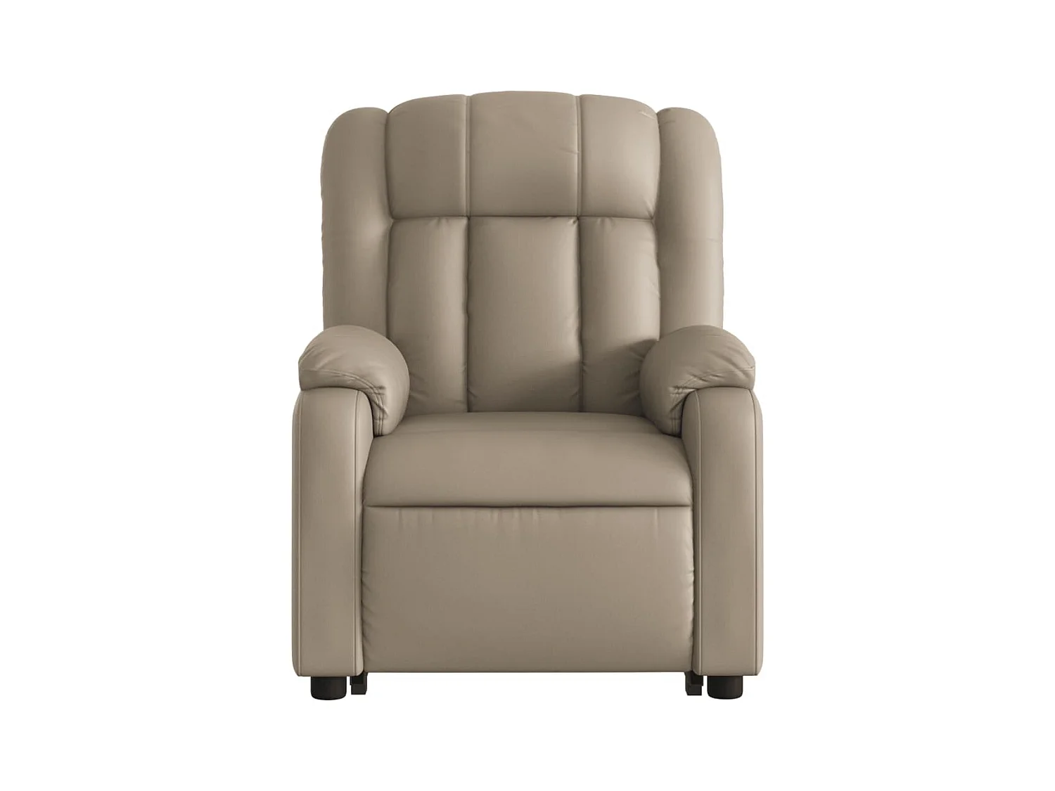 Fauteuil inclinable massant électrique cappuccino similicuir