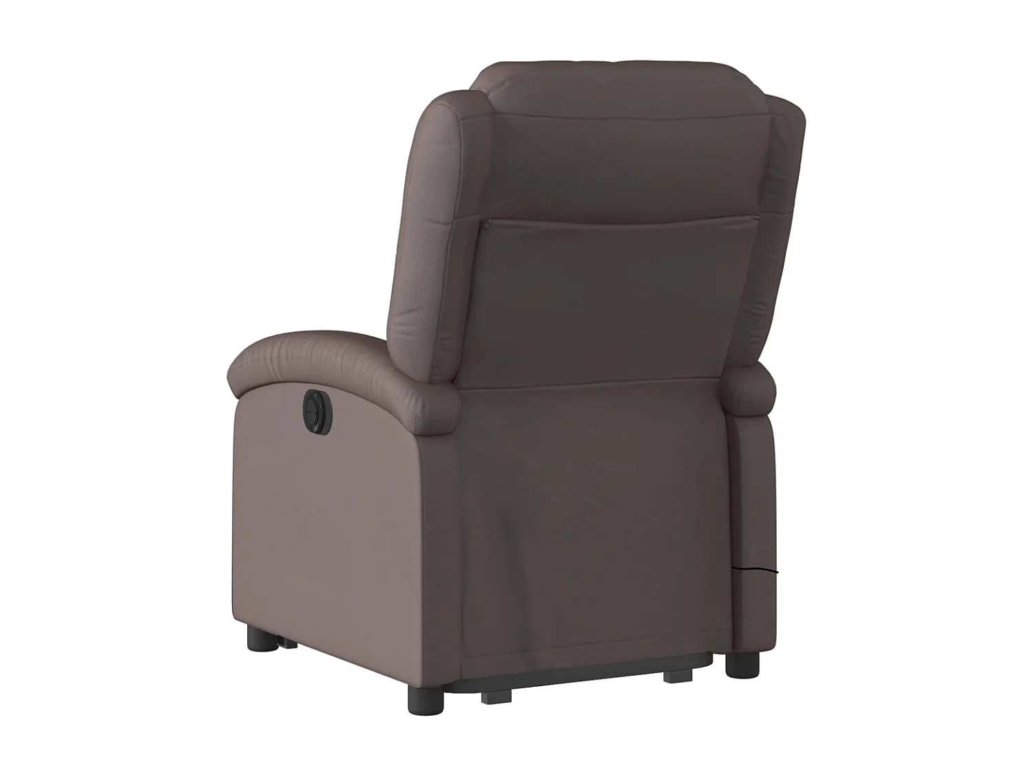 Fauteuil inclinable massant électrique marron foncé