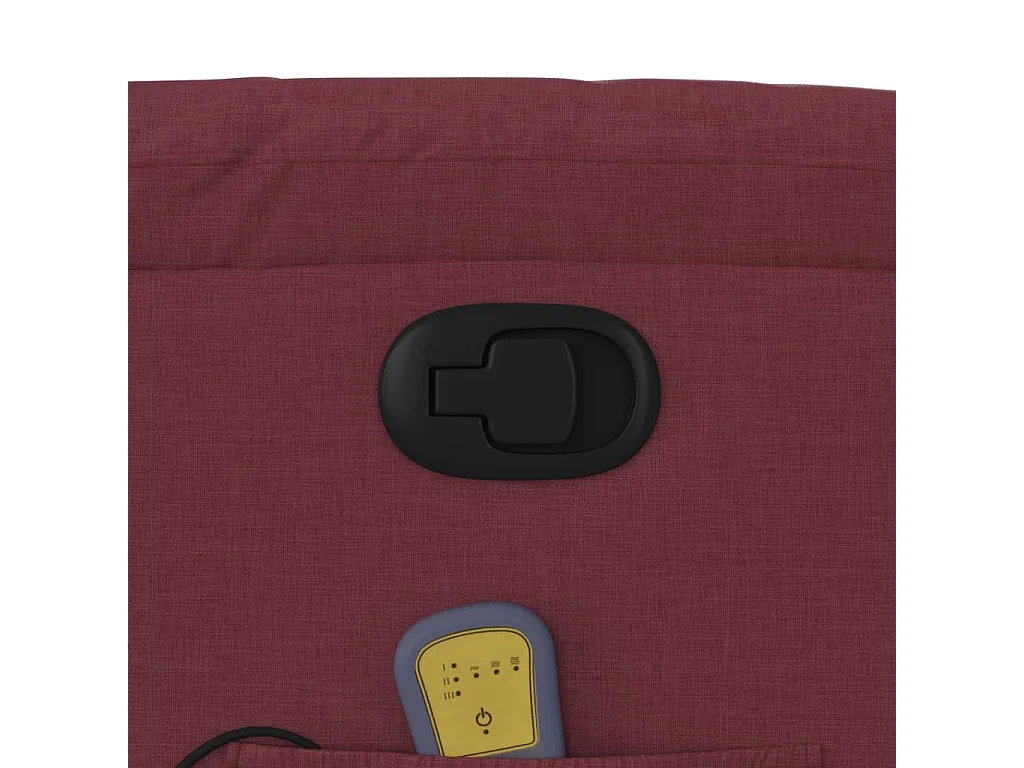 Fauteuil massant inclinable Rouge bordeaux Tissu