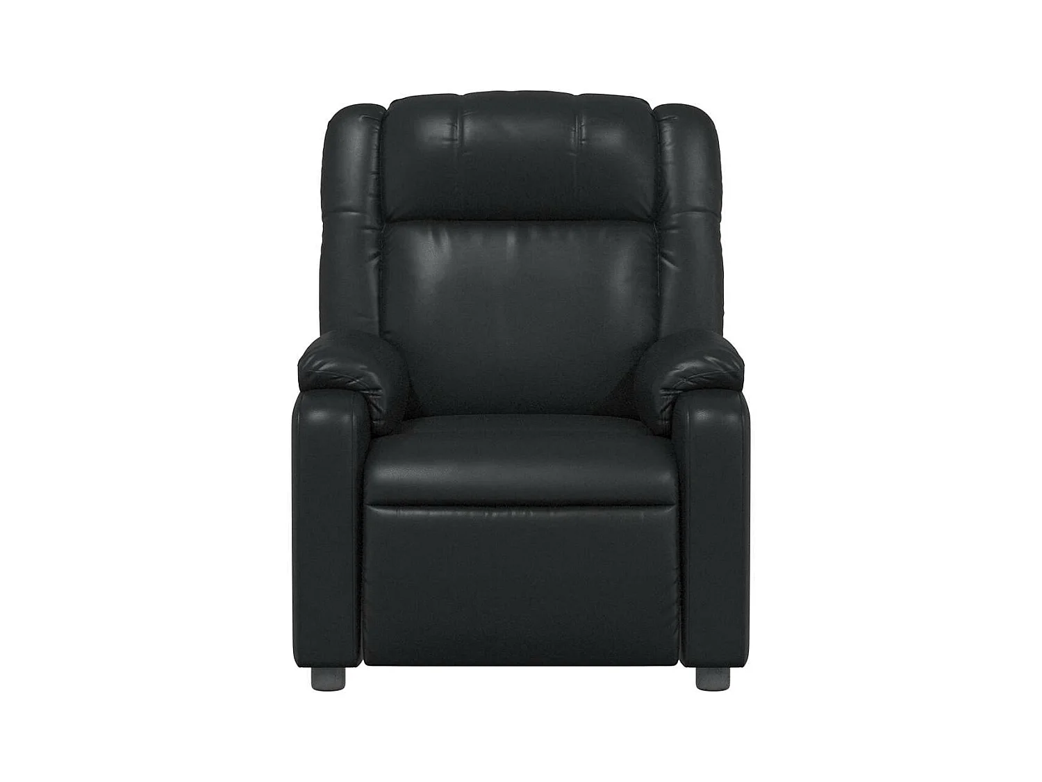 Fauteuil massant inclinable Noir Similicuir