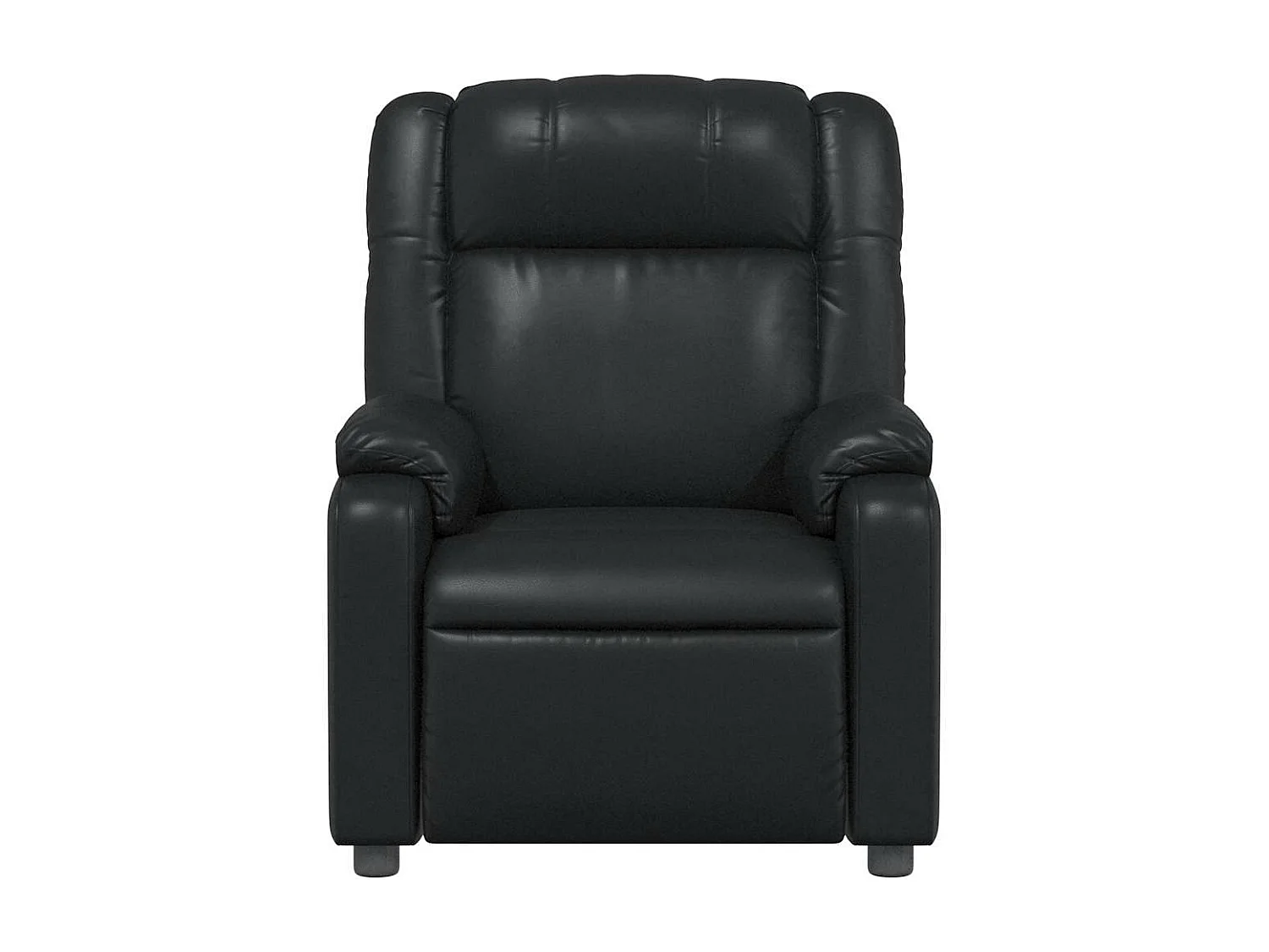 Fauteuil massant inclinable Noir Similicuir