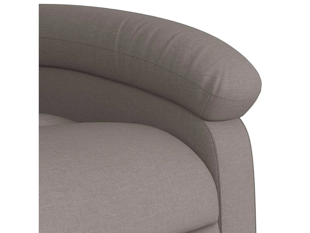 Fauteuil massant inclinable Taupe Tissu