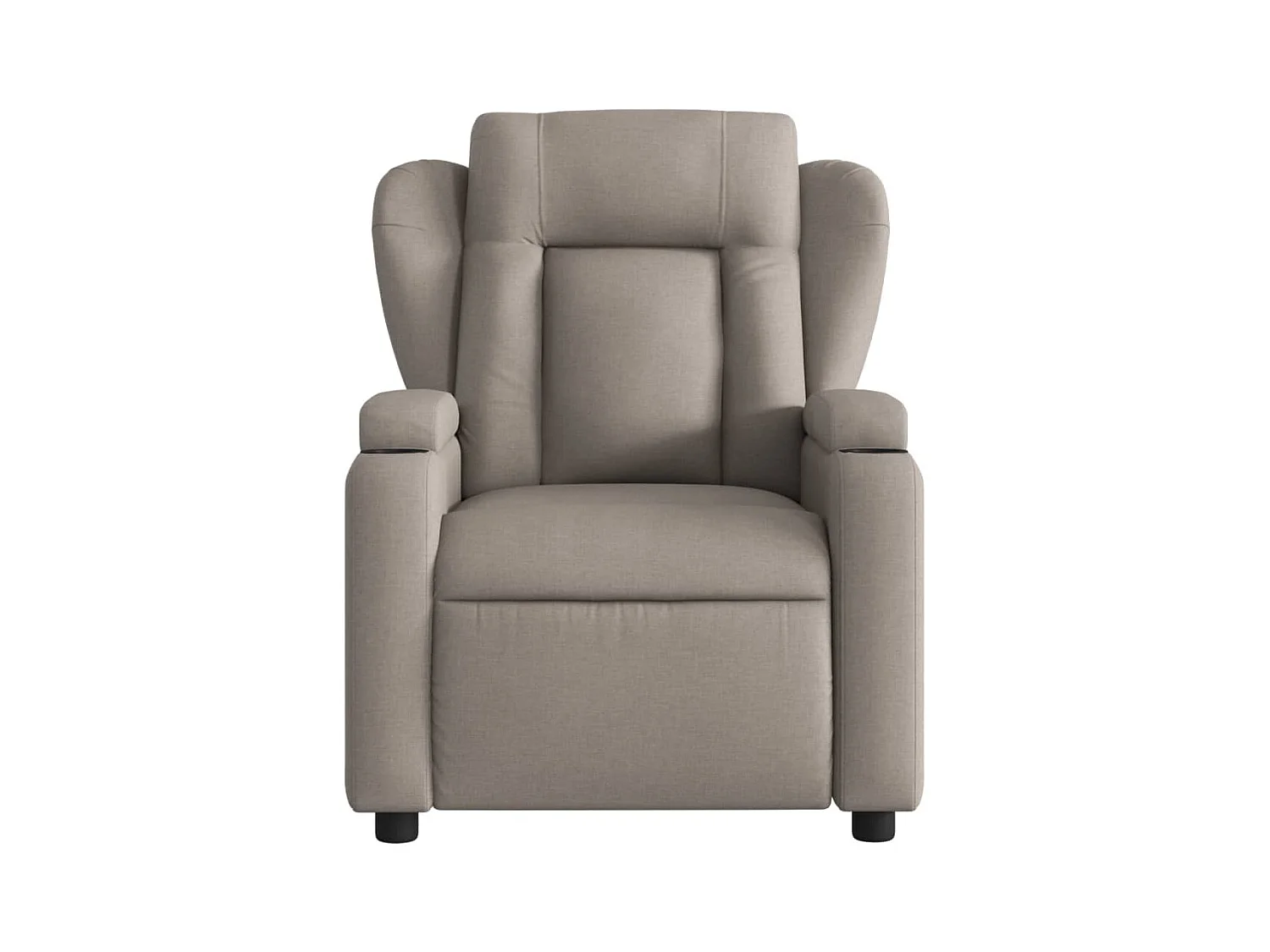 Fauteuil massant inclinable électrique Taupe Tissu