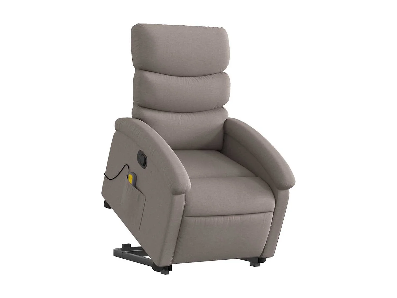 Fauteuil inclinable massant Taupe Tissu