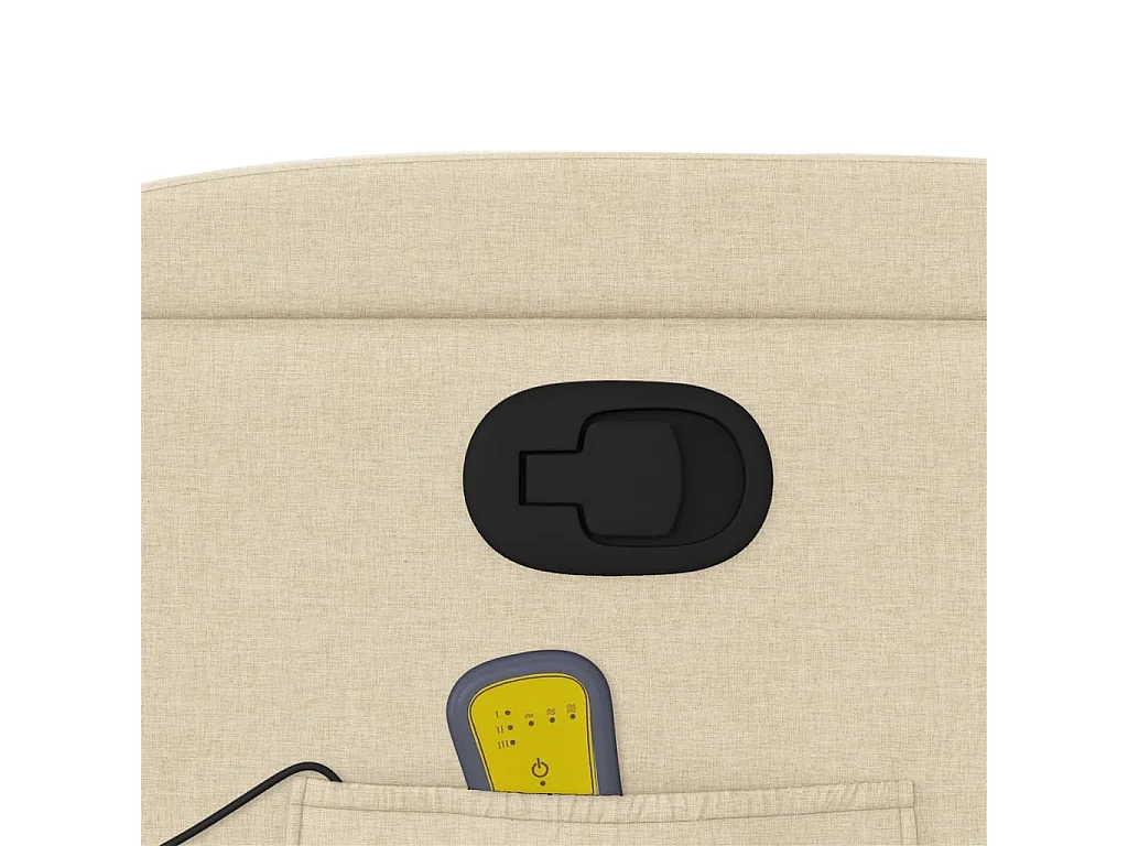 Fauteuil massant inclinable Crème Tissu