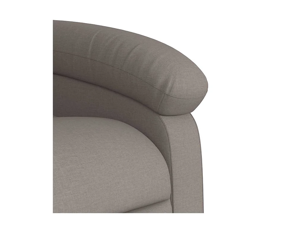 Fauteuil massant inclinable Taupe Tissu