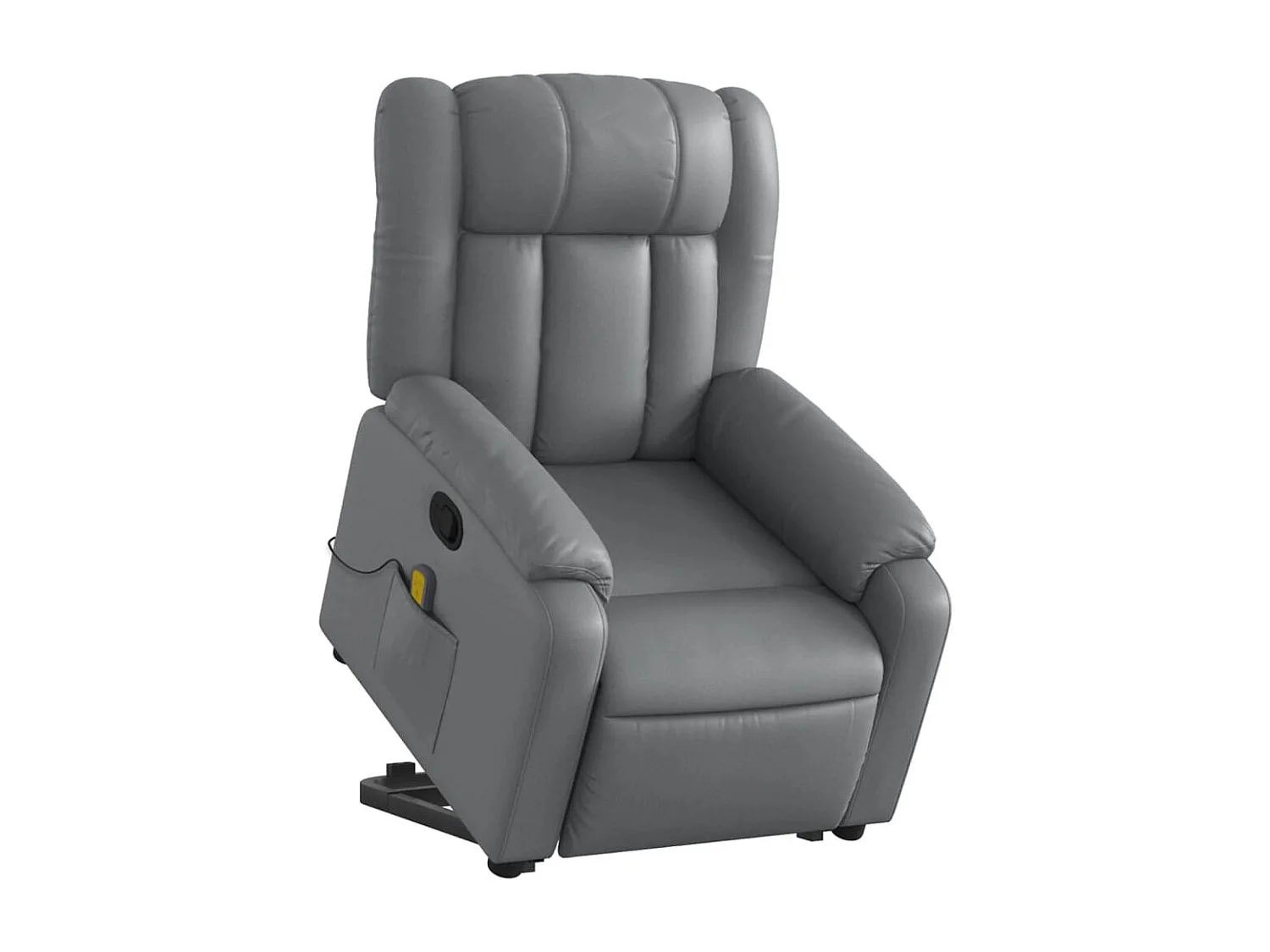 Fauteuil inclinable massant Gris Similicuir