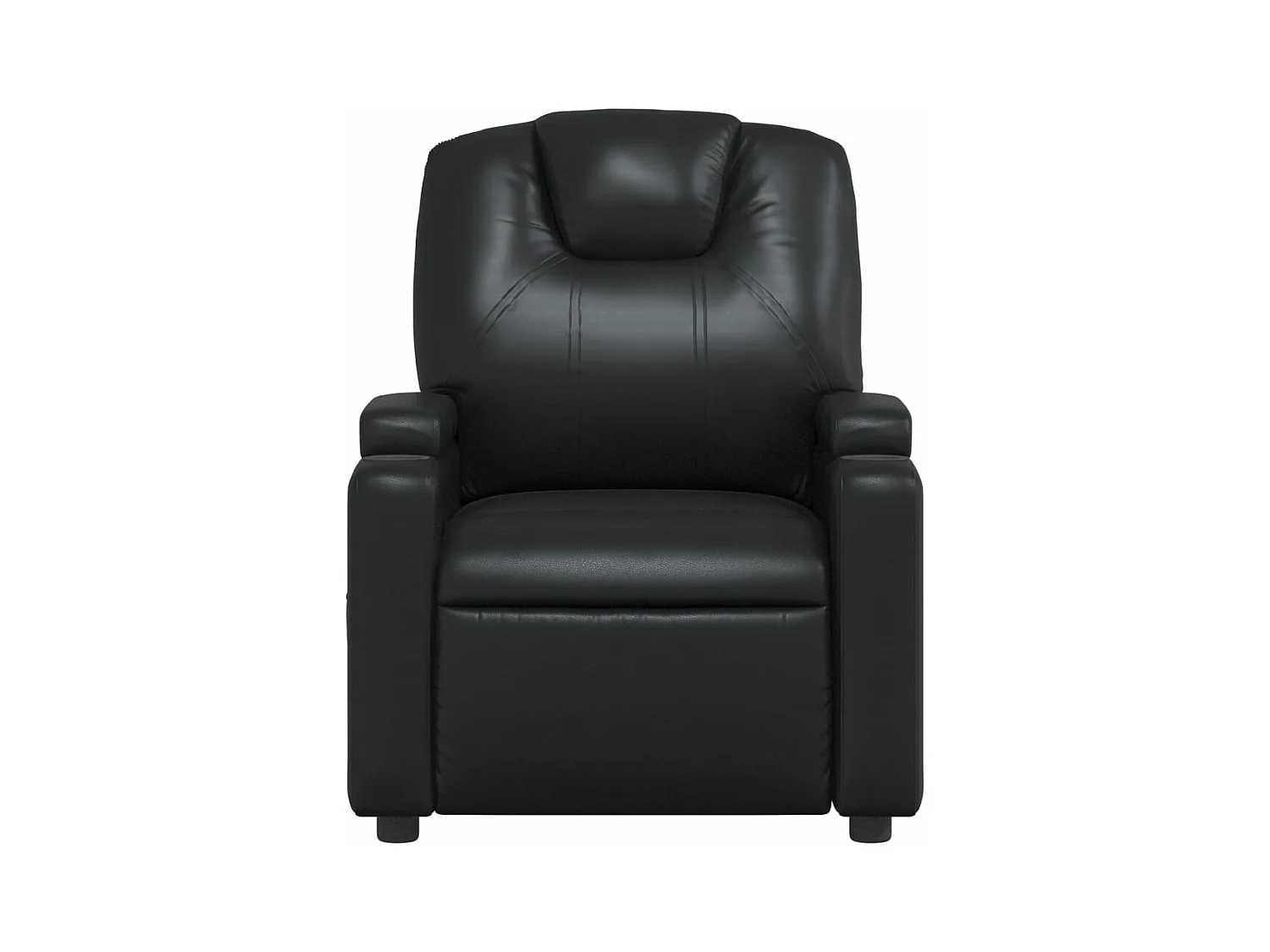 Fauteuil massant inclinable Noir Similicuir