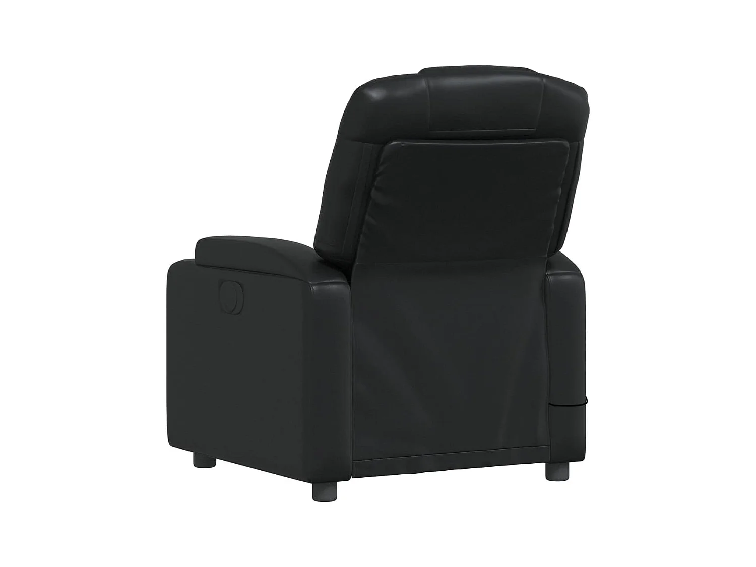 Fauteuil massant inclinable Noir Similicuir