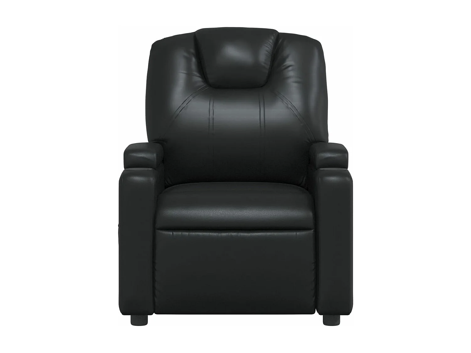 Fauteuil massant inclinable Noir Similicuir
