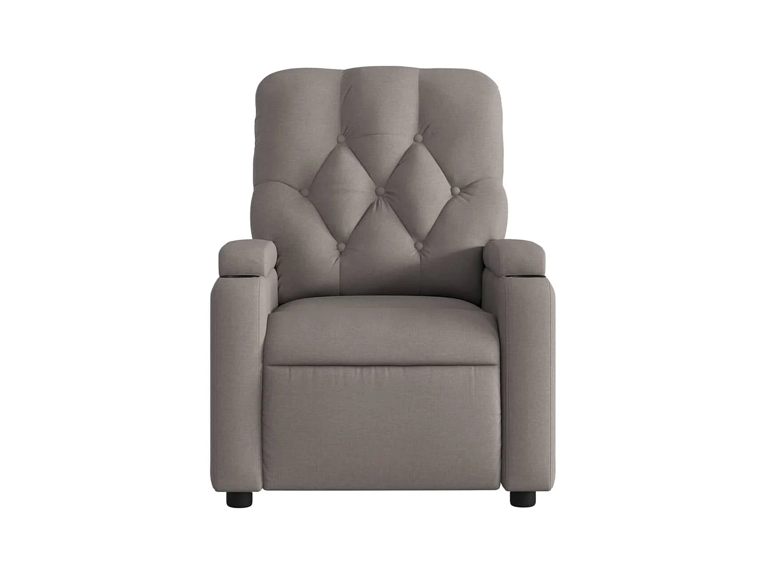 Fauteuil massant inclinable Taupe Tissu