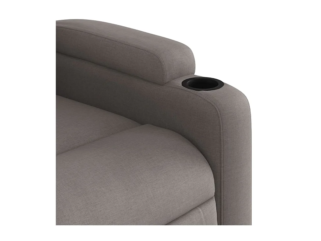 Fauteuil massant inclinable Taupe Tissu