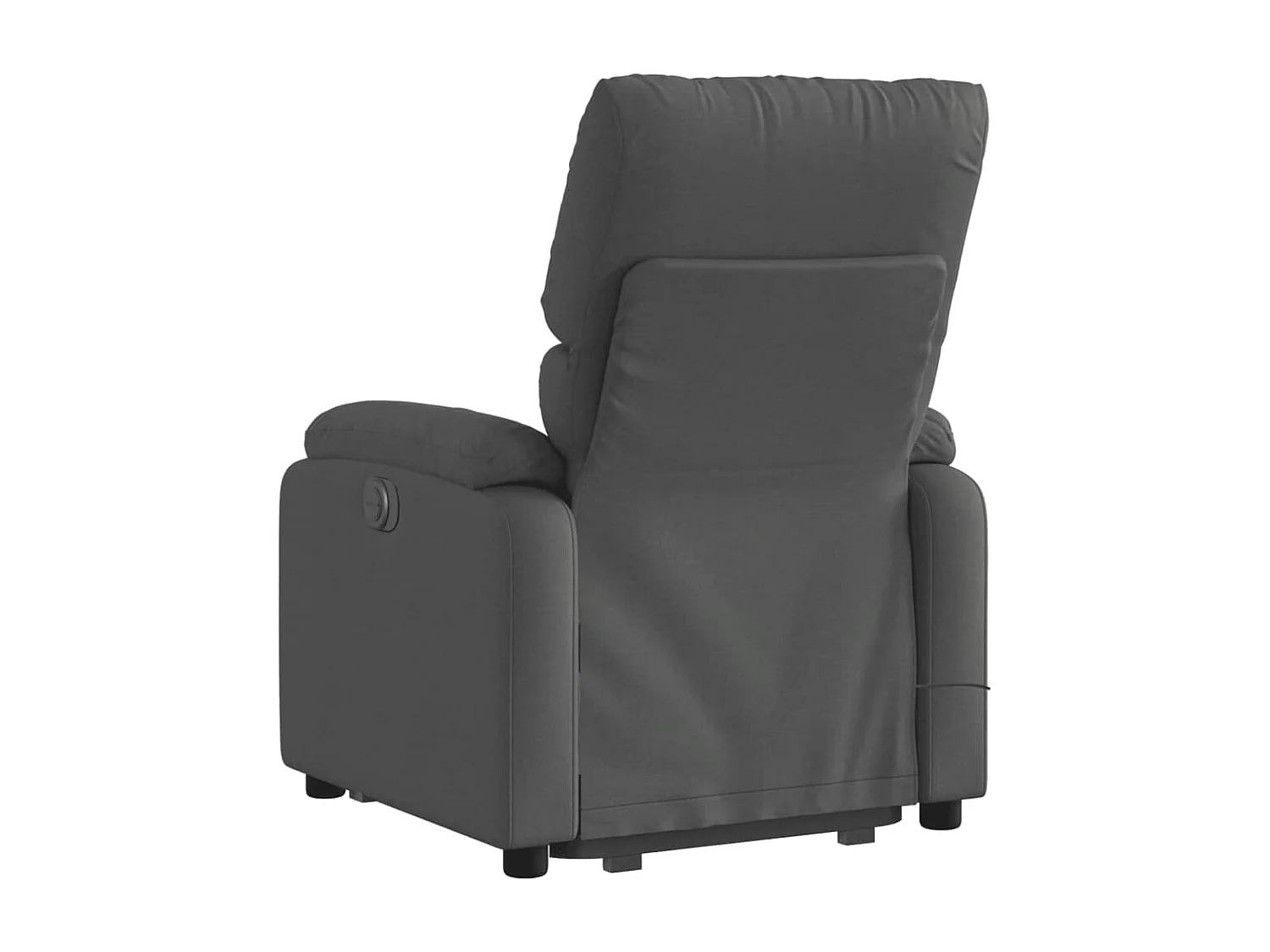 Fauteuil massant inclinable Gris foncé Tissu