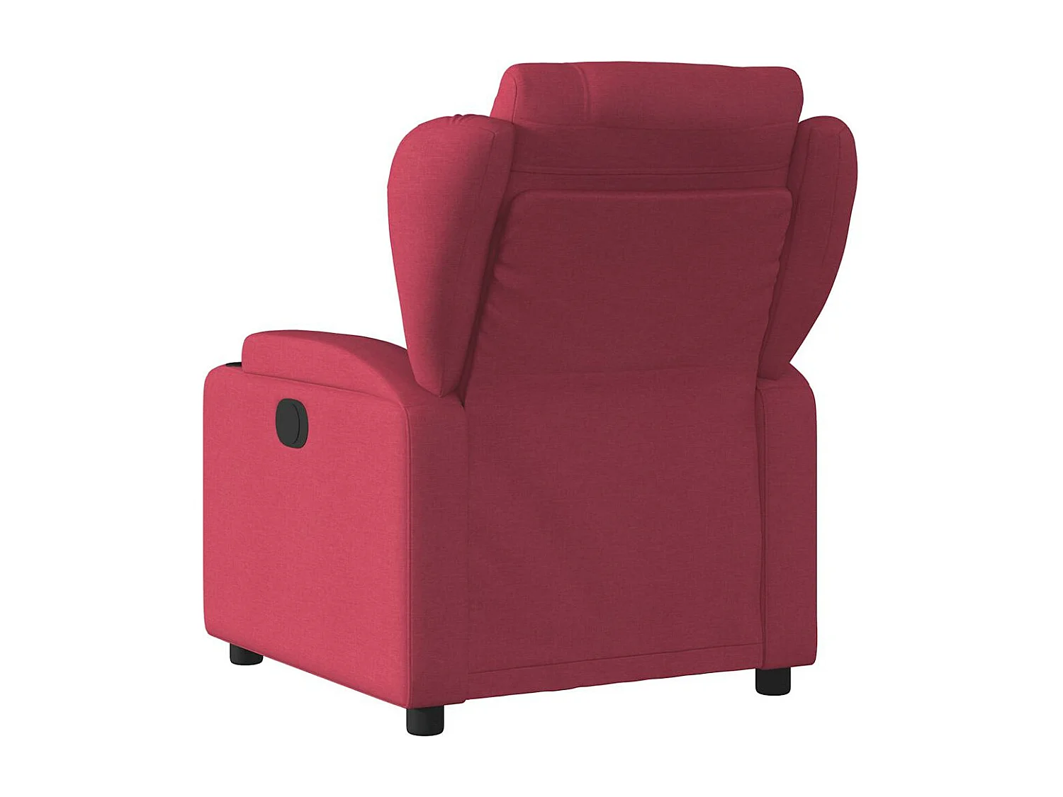 Fauteuil massant inclinable électrique Rouge bordeaux Tissu