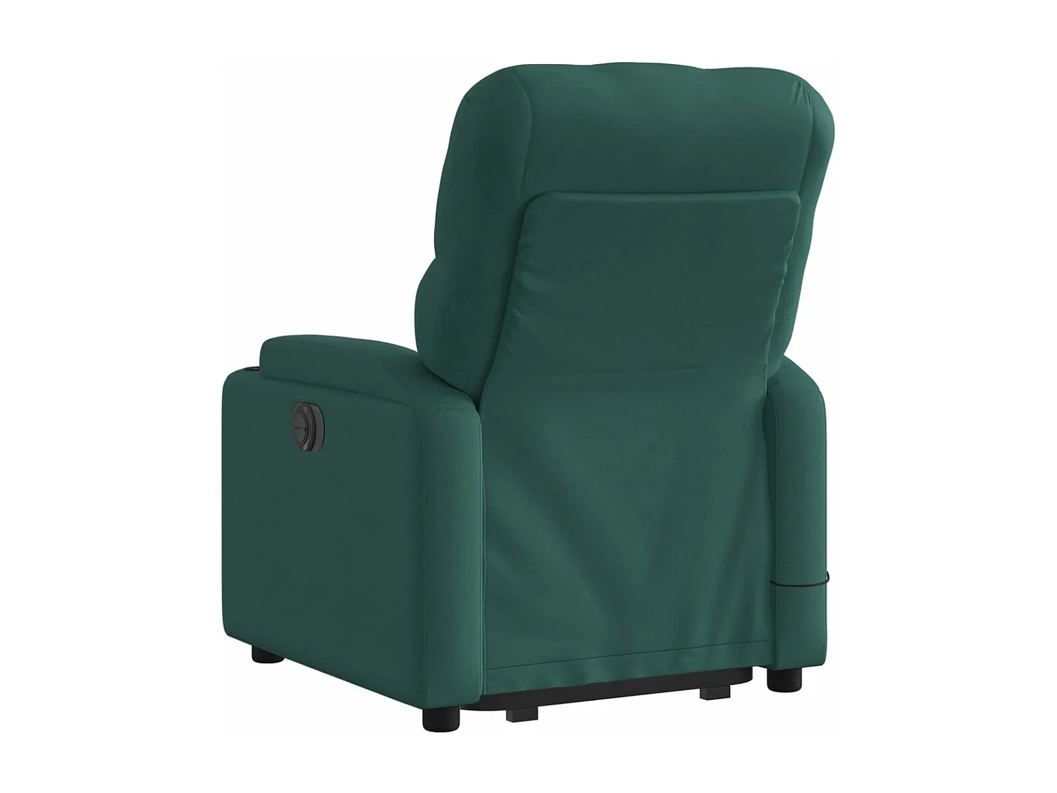 Fauteuil inclinable massant Vert foncé Tissu