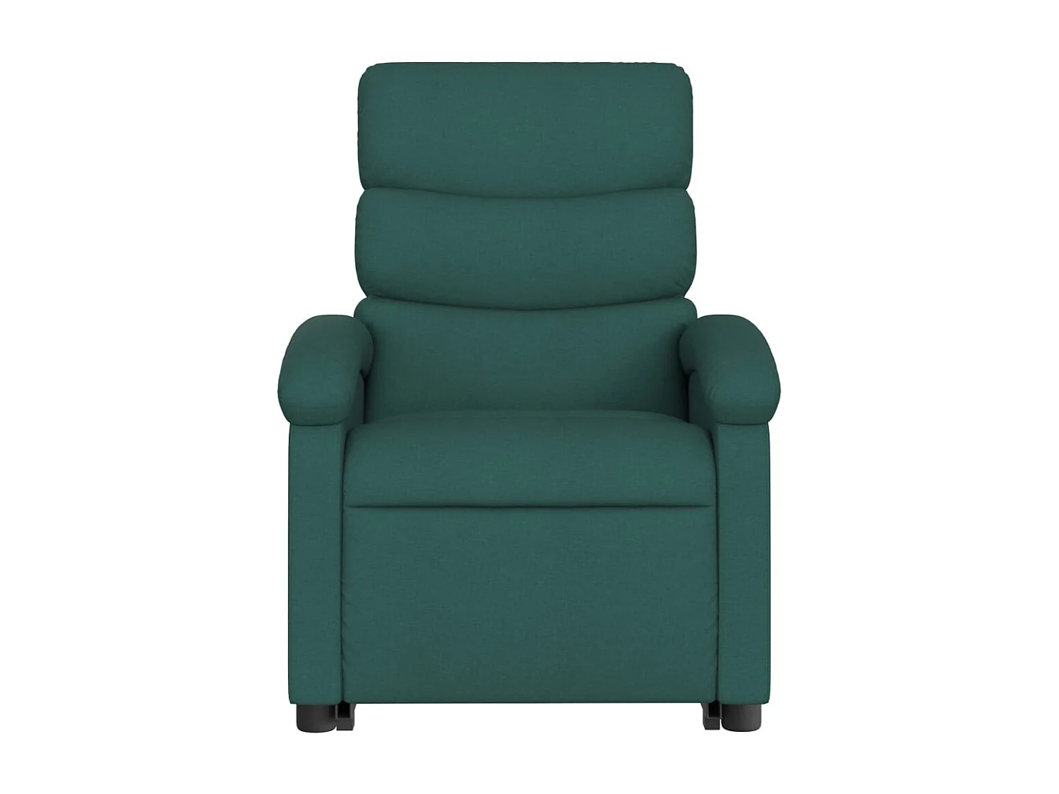 Fauteuil inclinable massant électrique Vert foncé Tissu