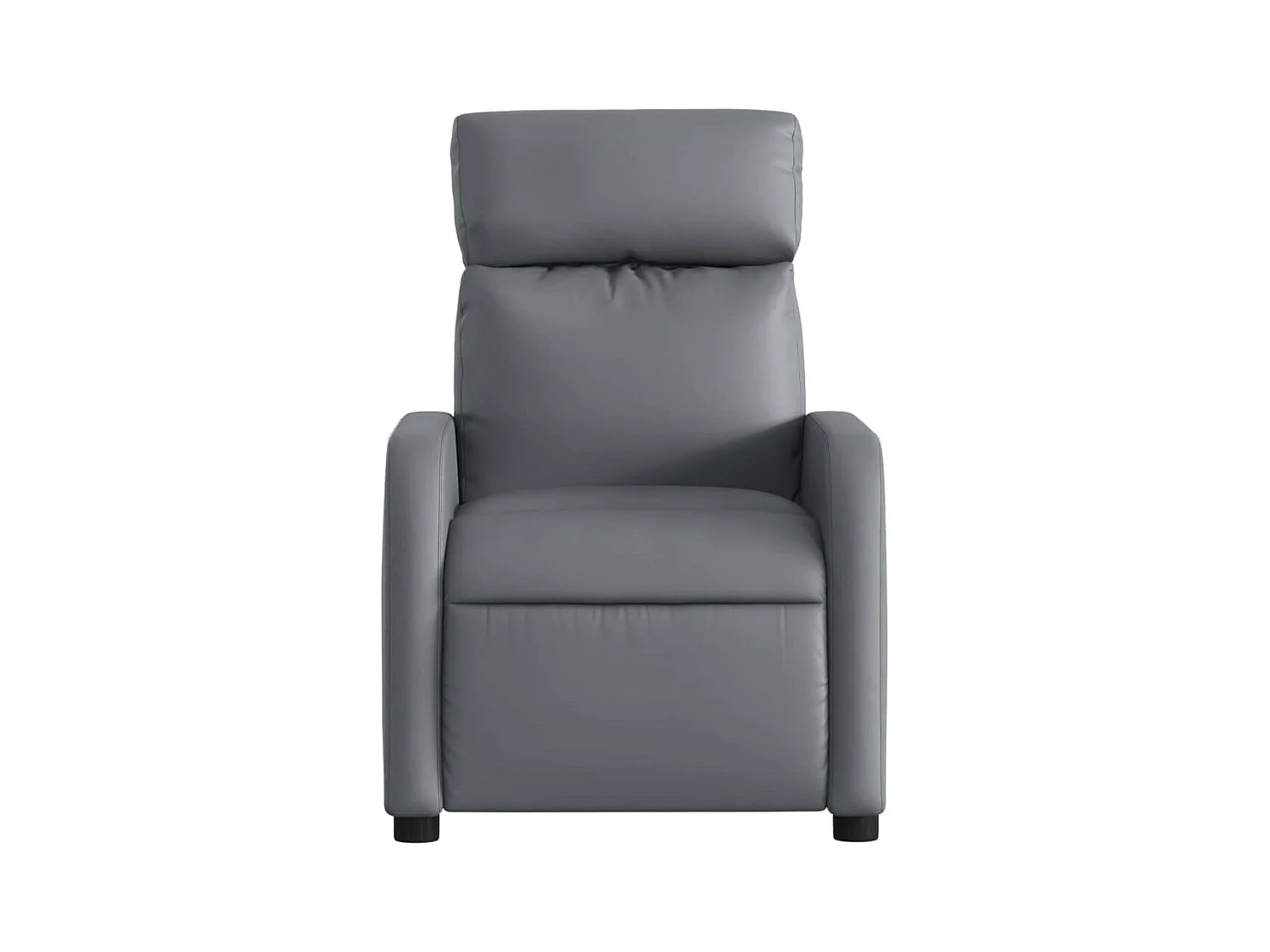 Fauteuil massant inclinable Gris Similicuir